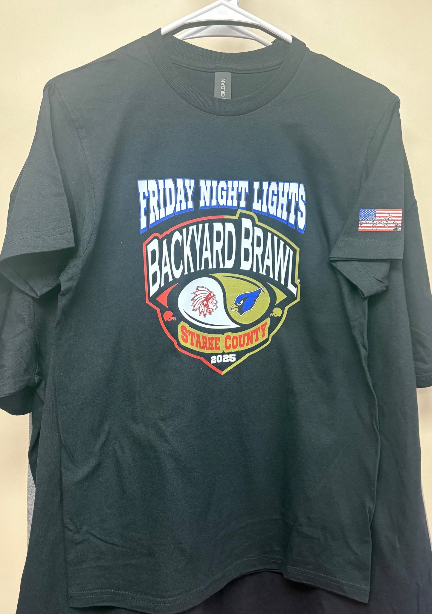 2025 Backyard Brawl T-shirt - Knox vs NJSP - Black - Adult and Youth Sizes up to 6XL