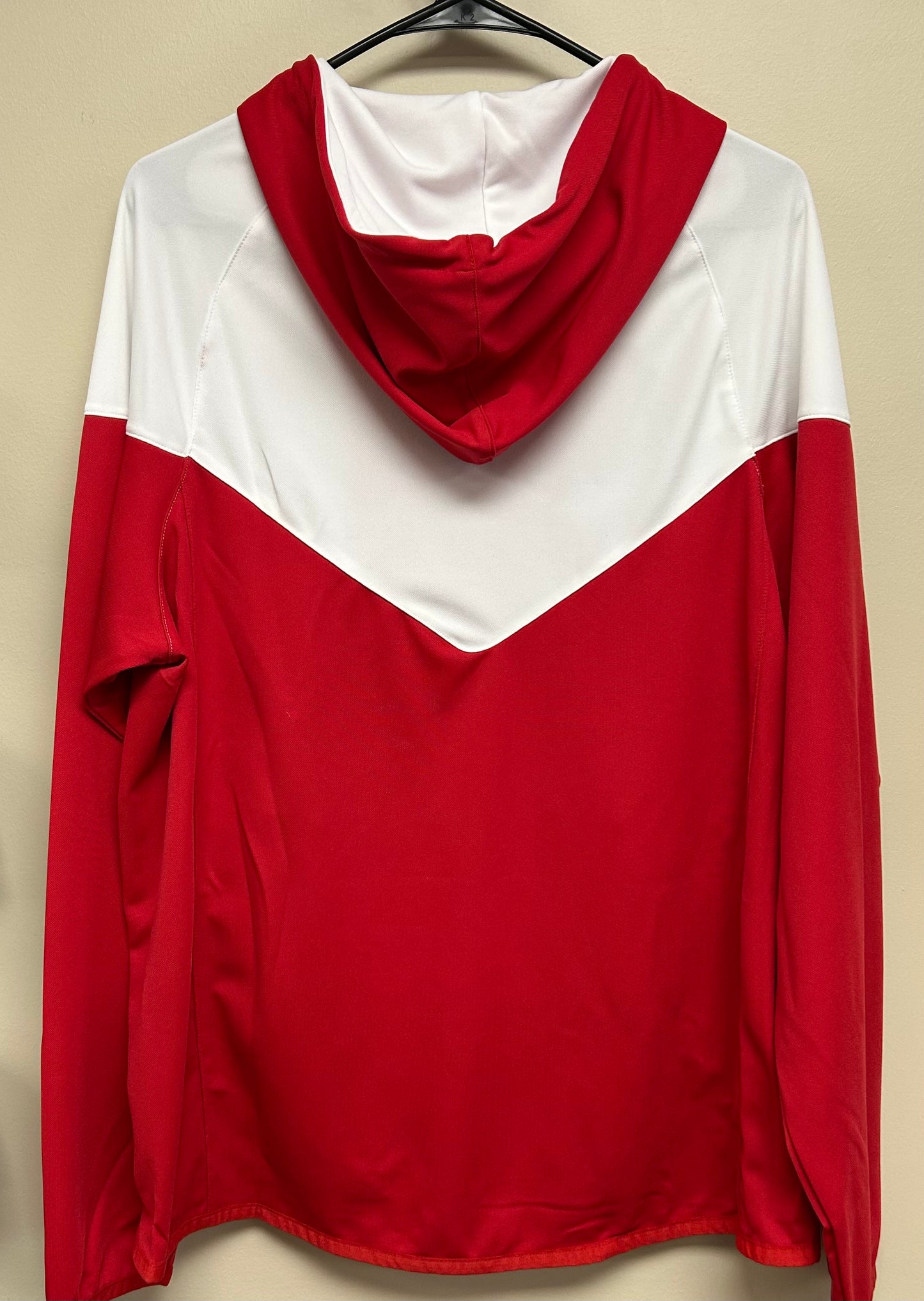 Knox Redskins Embroidered Jacket - Red / White - Full Zip Hooded - Size Medium - Badger brand