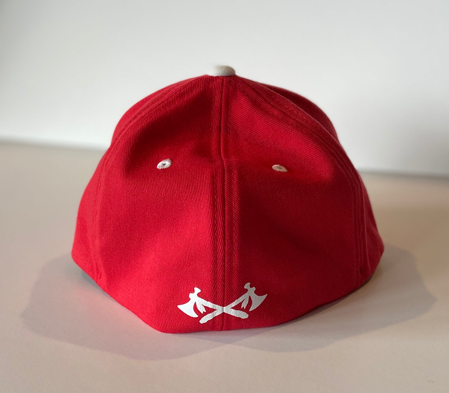 Knox Redskins FlexFit Fitted Hat - Fitted size L/XL or S/M - Red and White