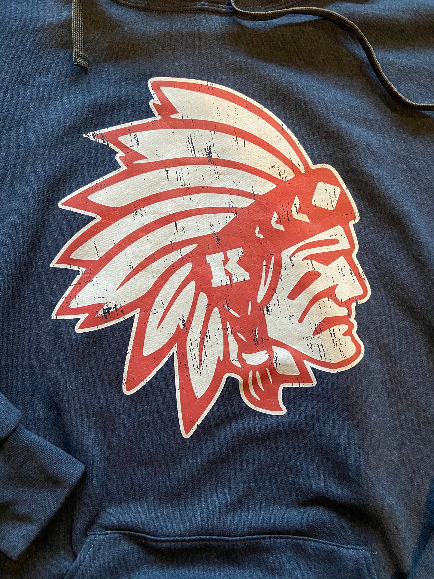 Knox Redskins Hoodie - Get Your Name and Number on Back - Hooded Sweatshirt