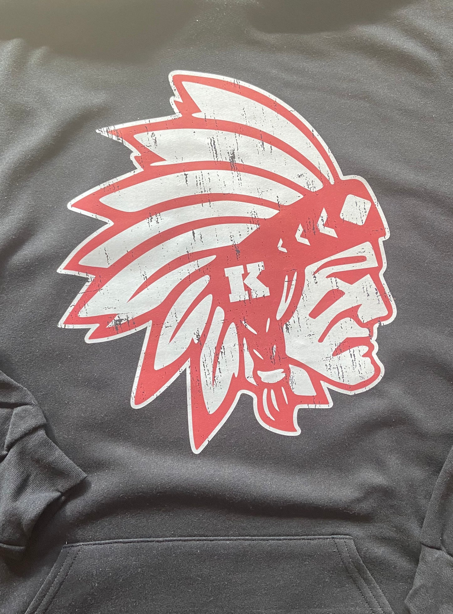 Knox Redskins Hoodie - Get Your Name and Number on Back - Hooded Sweatshirt