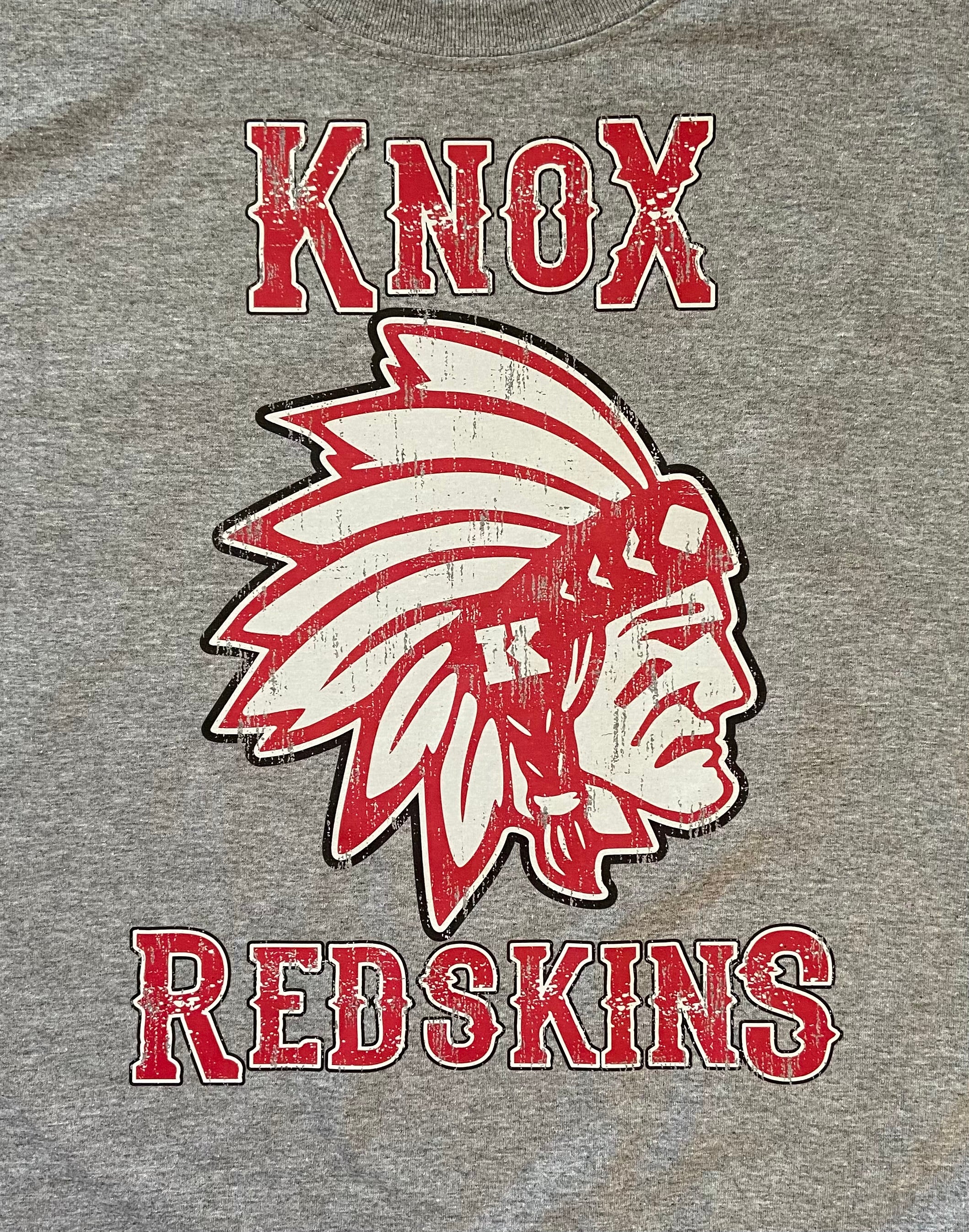 2023 Knox Redskins Baseball T-shirt - Black - Adult and Youth