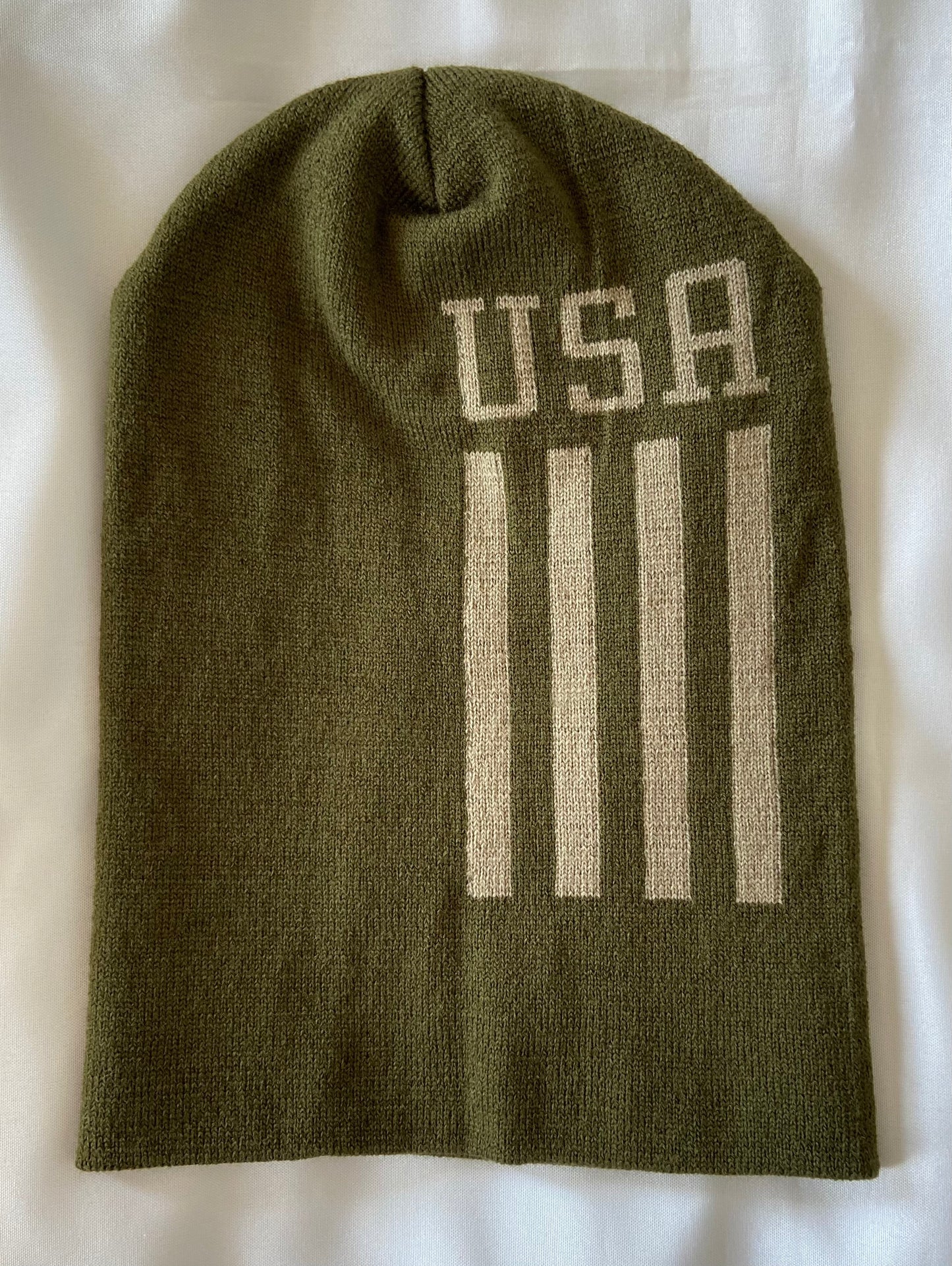 USA Beanies - America Winter Hat- Red White Blue Military Green - 3 styles