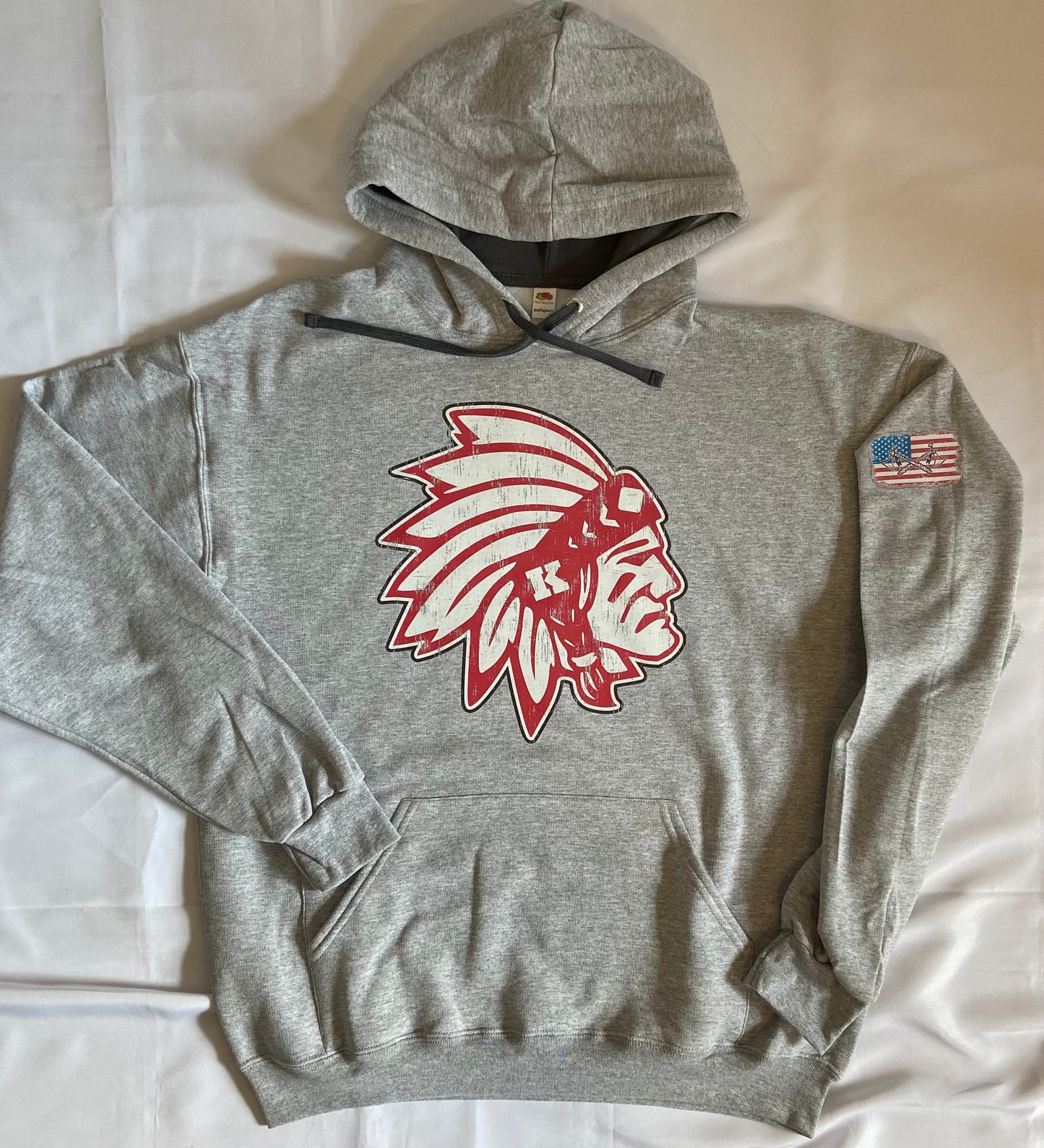 Knox Redskins Hoodie - Get Your Name and Number on Back - Hooded Sweatshirt