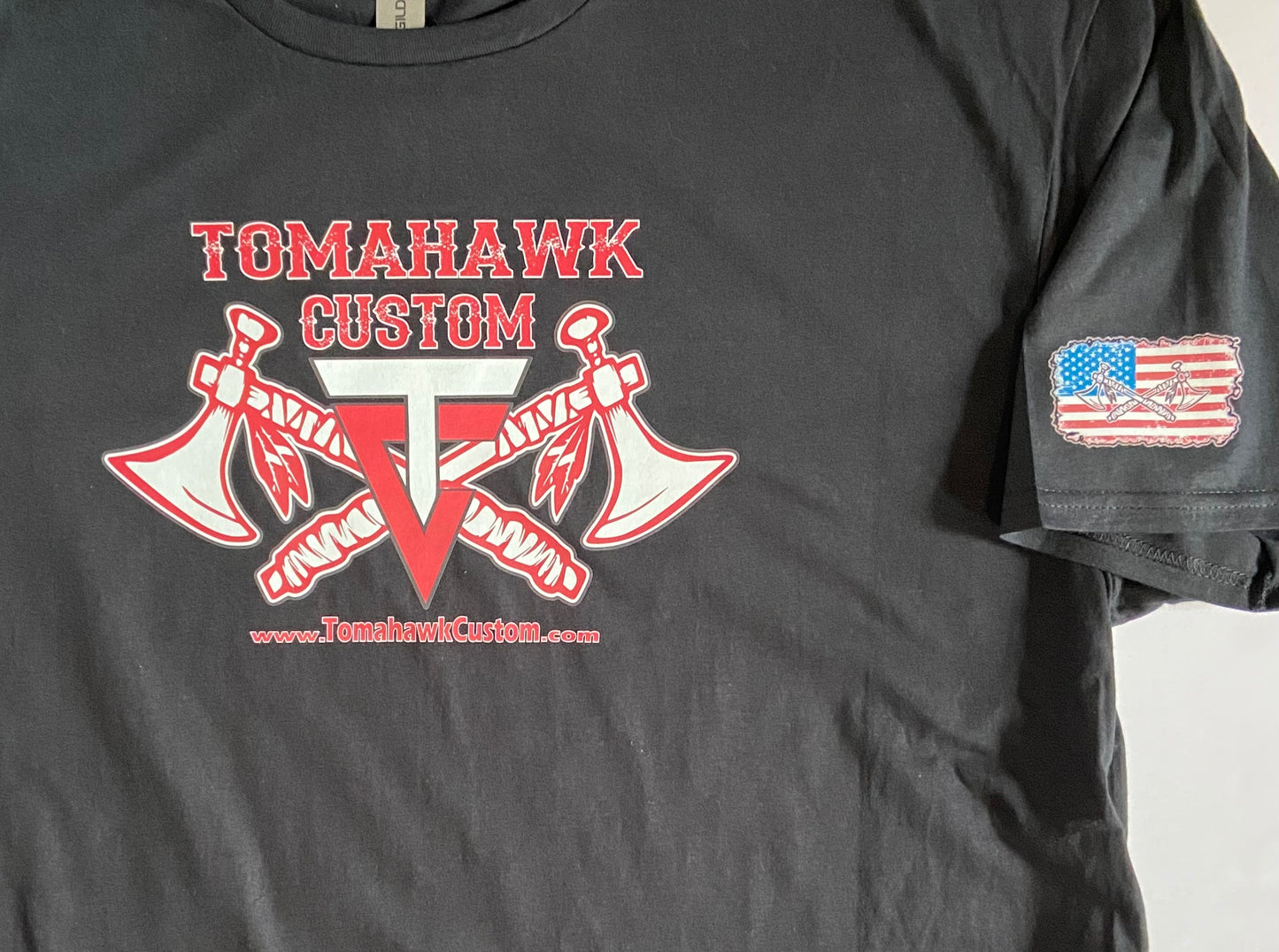 Tomahawk Custom Company Logo T-Shirt - Tomahawk Blue, Black, or Dark Grey