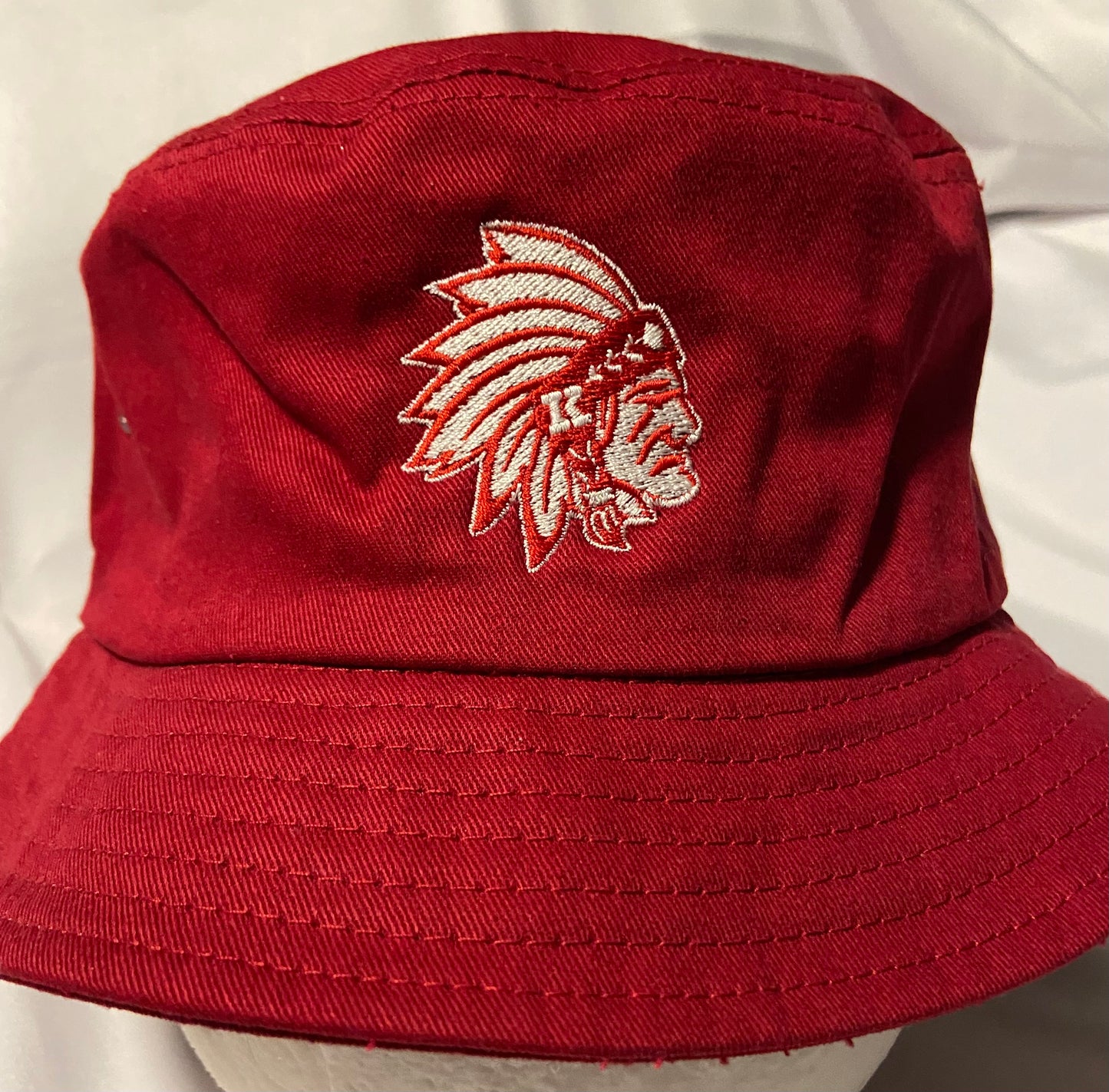 Knox Redskins Embroidered Floppy Hat - Bucket Cap - Red