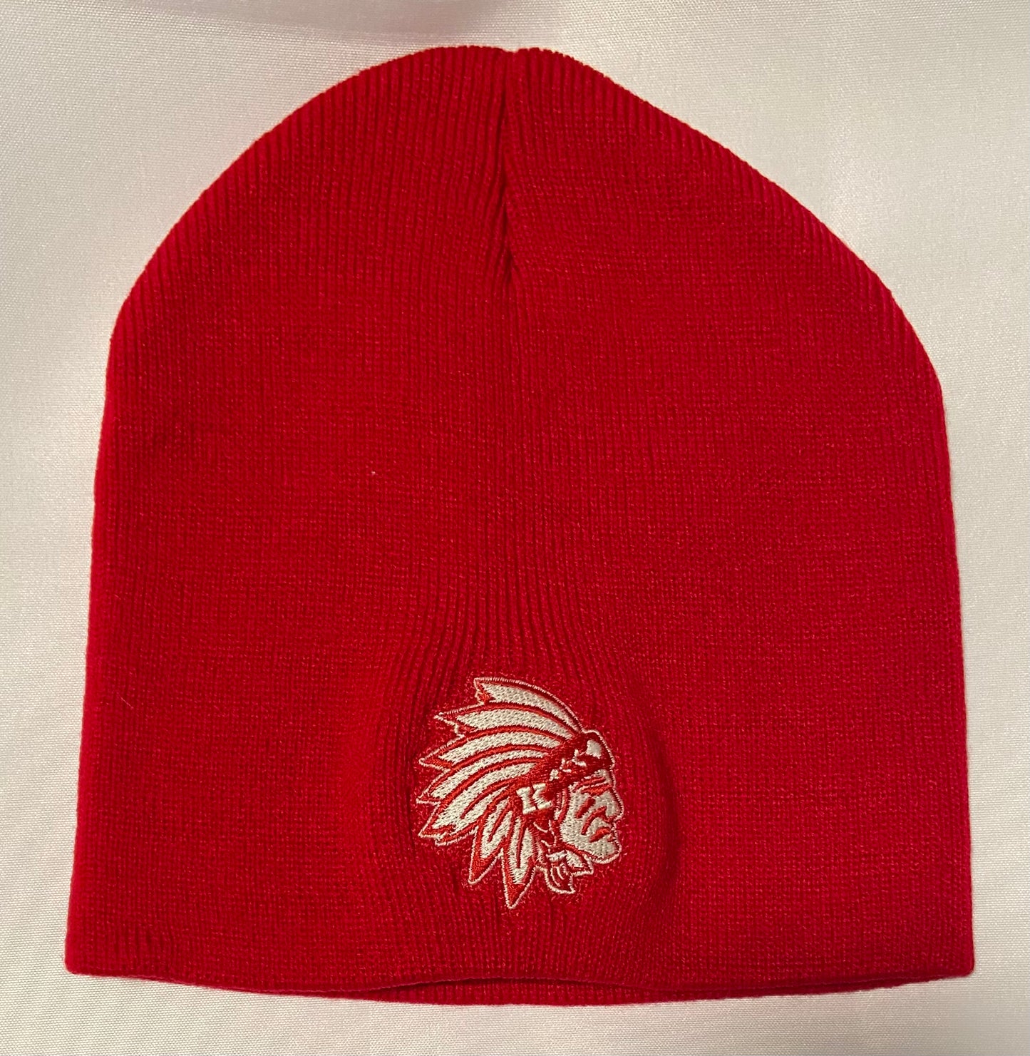 Knox Redskins Embroidered Logo Beanie - Red - Winter Hat
