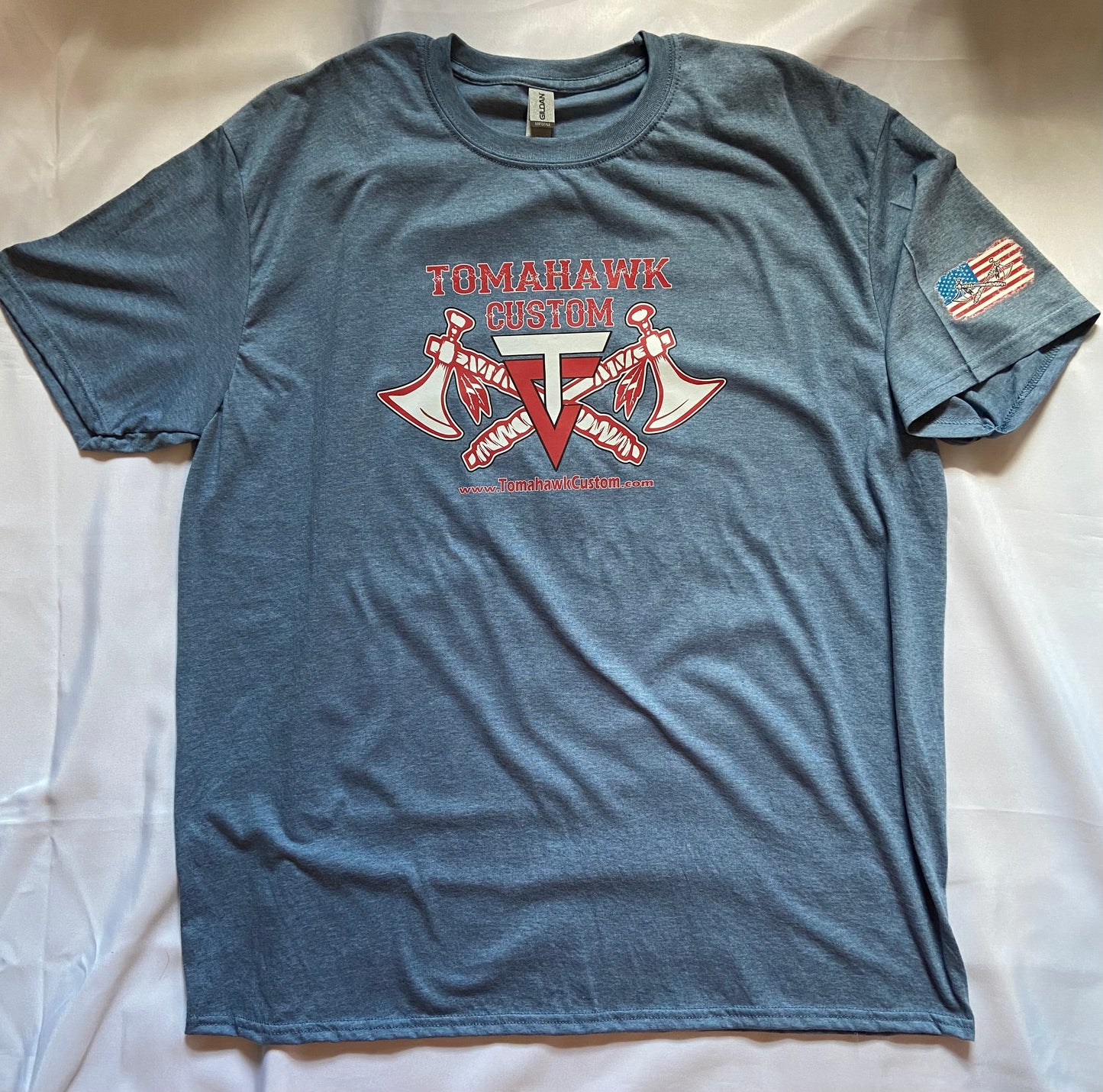 Tomahawk Custom Company Logo T-Shirt - Tomahawk Blue, Black, or Dark Grey