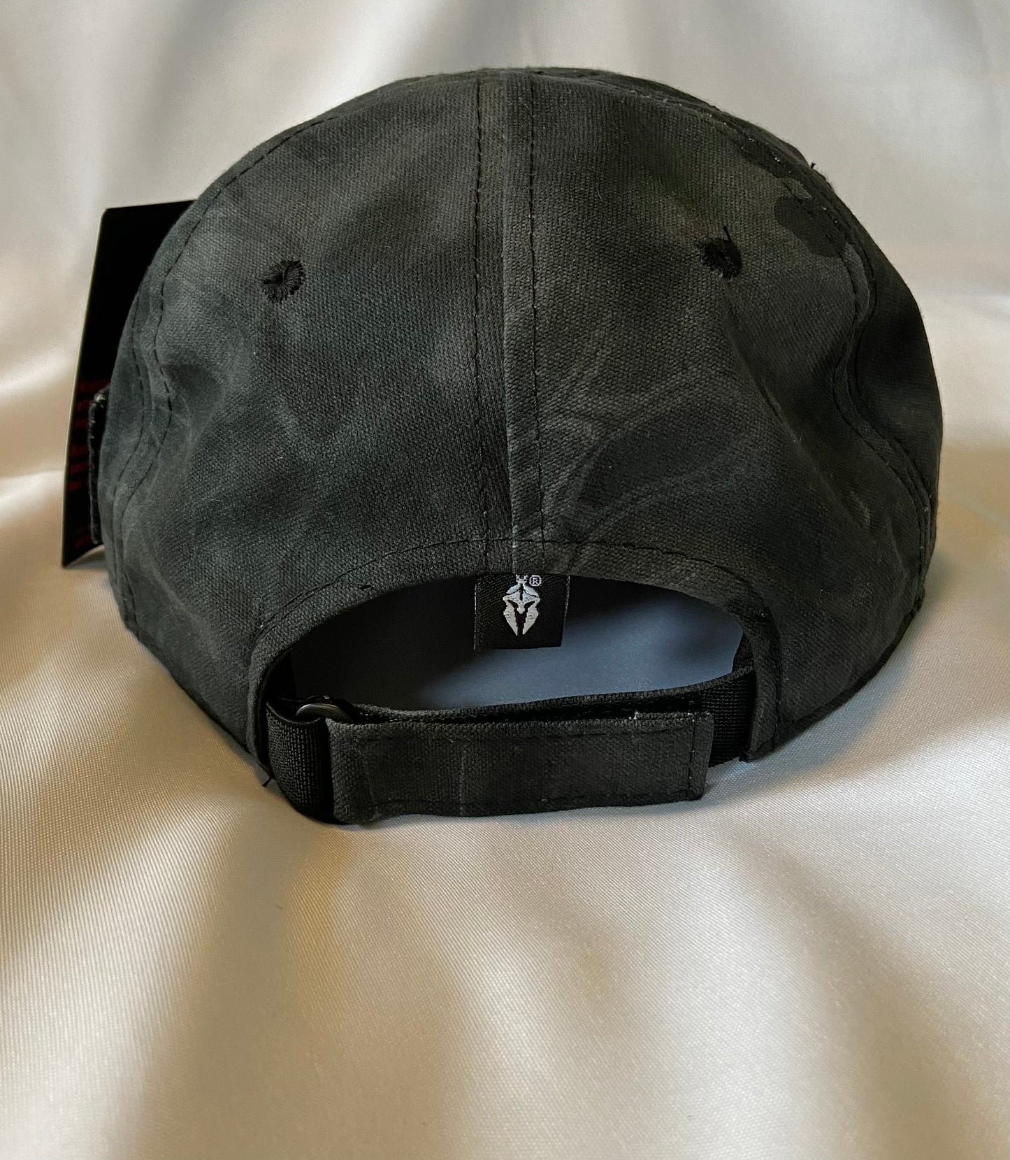 Knox Redskins Embroidered Hat - Black Camo with American Flag - Adjustable