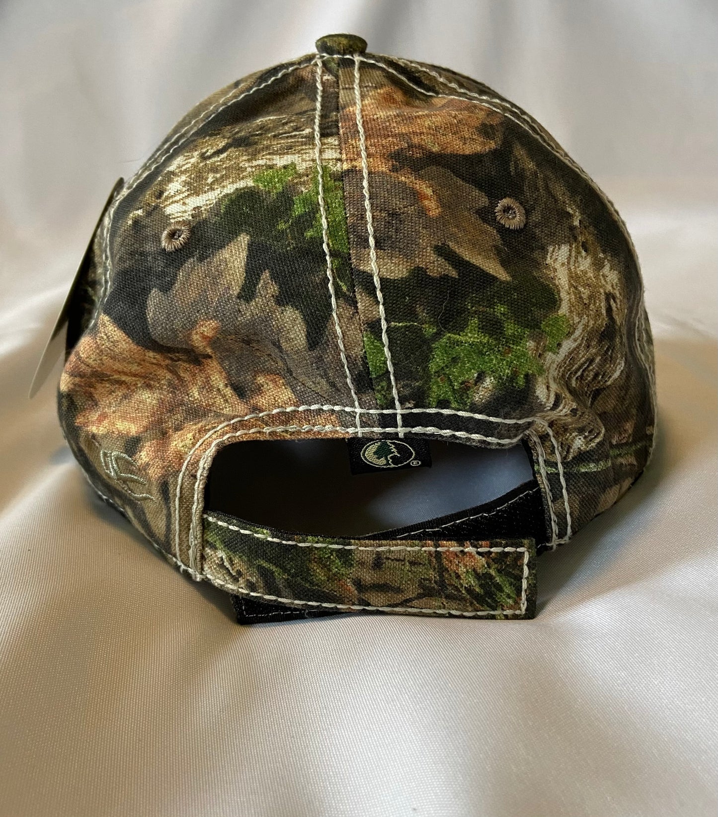 Knox Redskins Embroidered American Flag and Camo Mossy Oak Hat - Adjustable