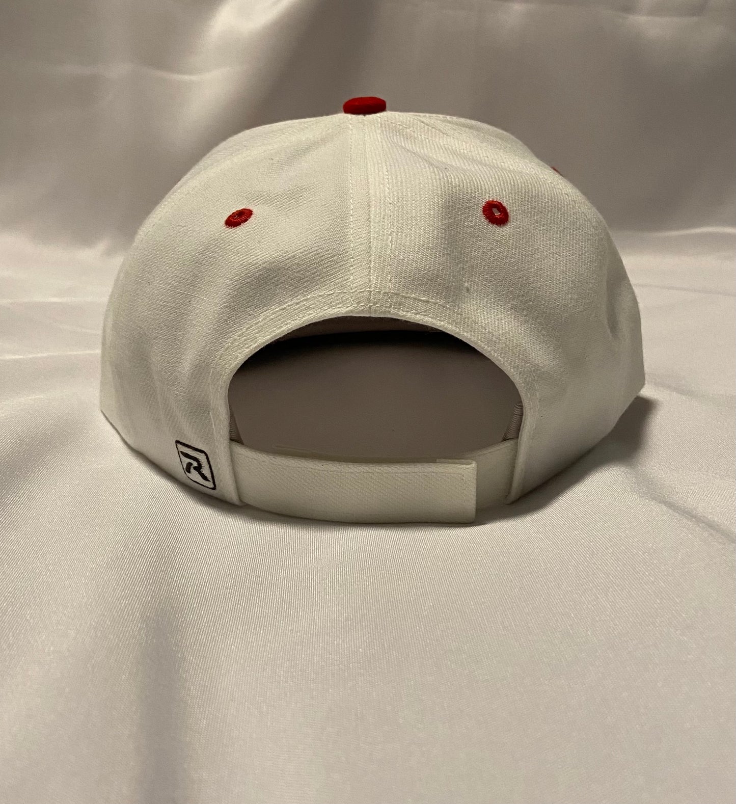 Knox Redskins 3D Patch Baseball Hat - Adjustable Cap Size - Red and White