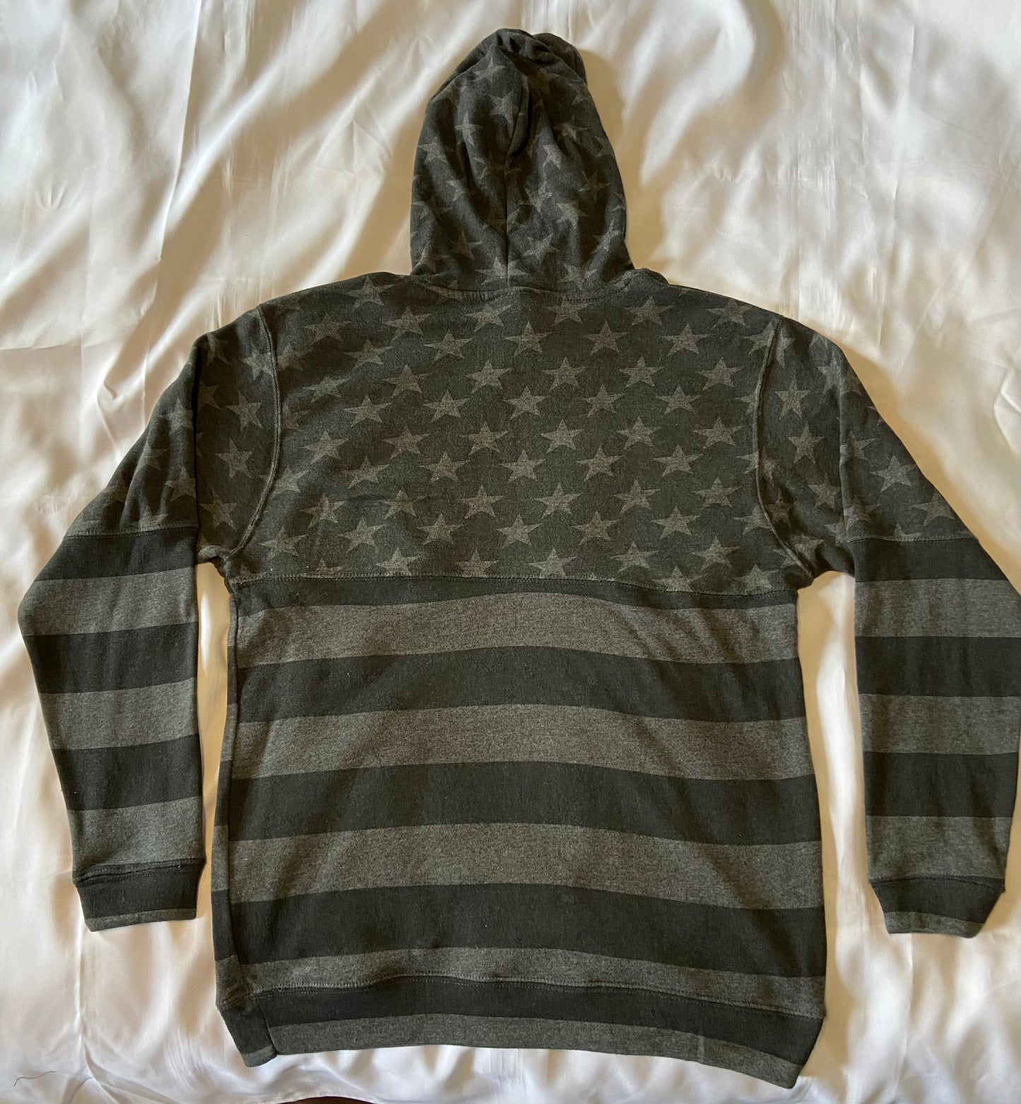 Black Stars & Stripes TAILGATE Hoodie with Insulated Beverage Pocket and Bottle Opener