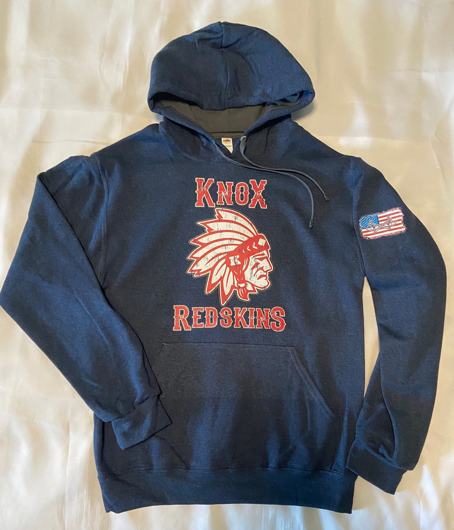 Knox Redskins Hoodie - 4 Color Options - Add Name to Back