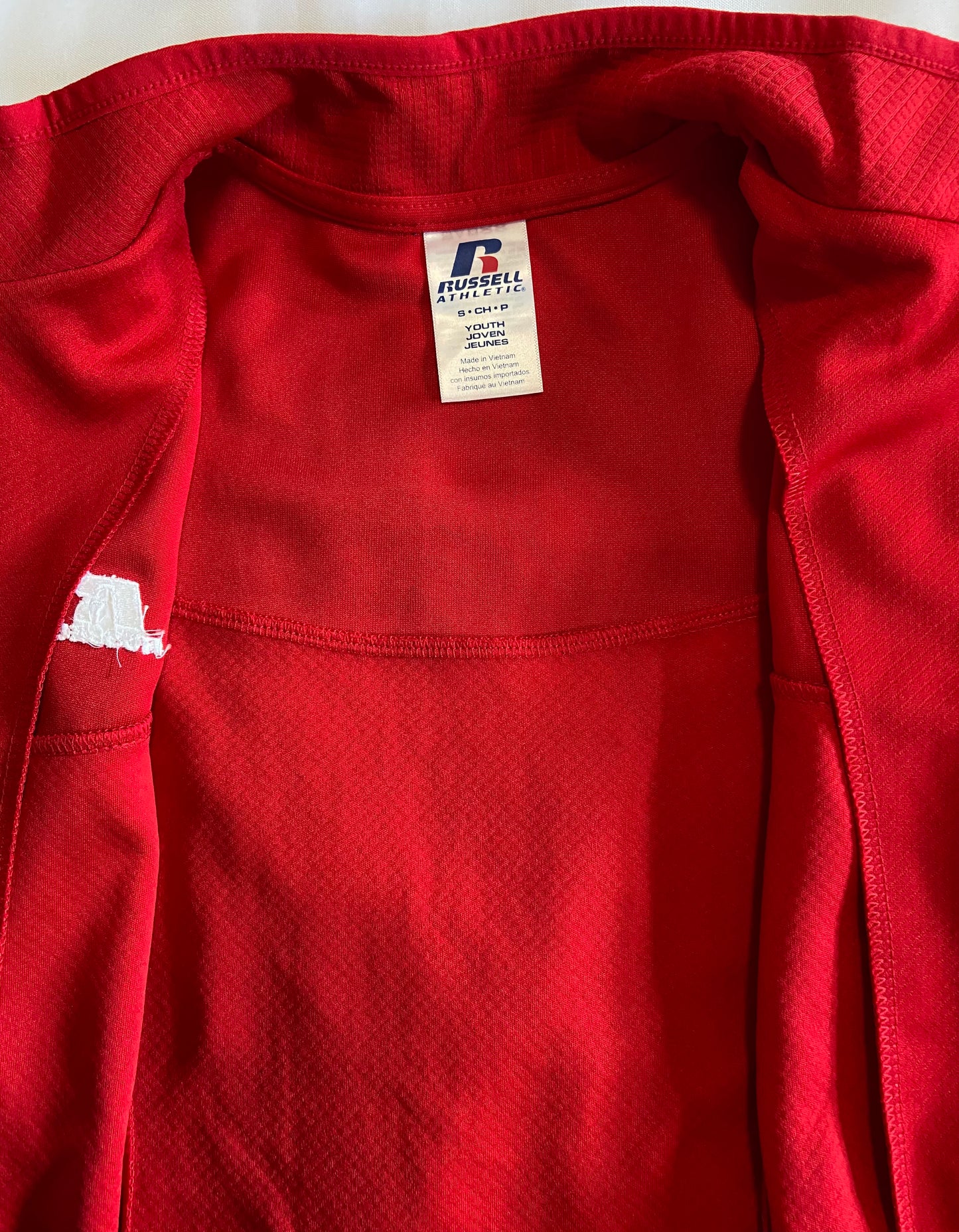 Russell Athletic Brand Full Zip Youth Jacket - Red - Print or Blank - Limited Sizes Available
