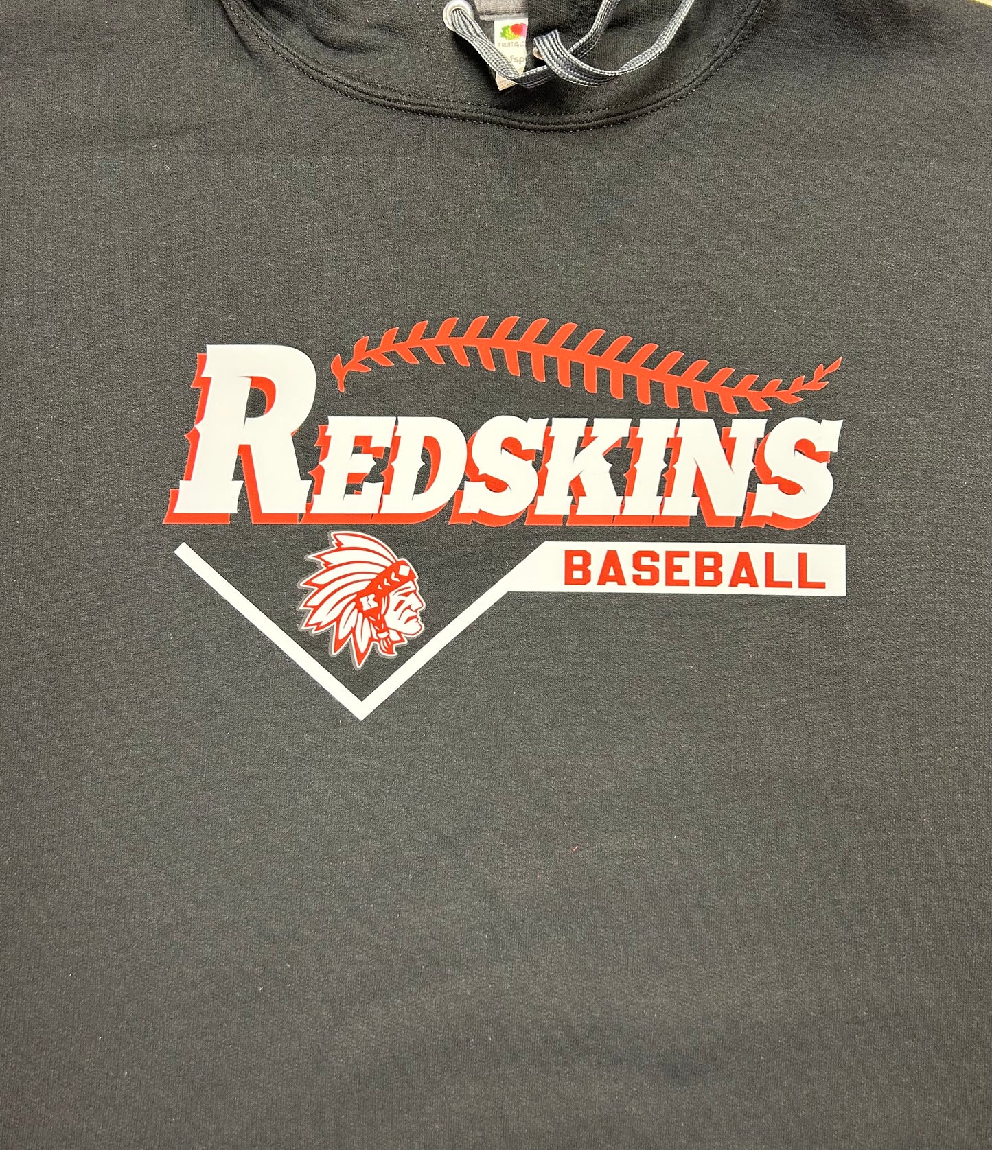 Knox Redskins Baseball T-shirt - Black - Adult and Youth Sizes