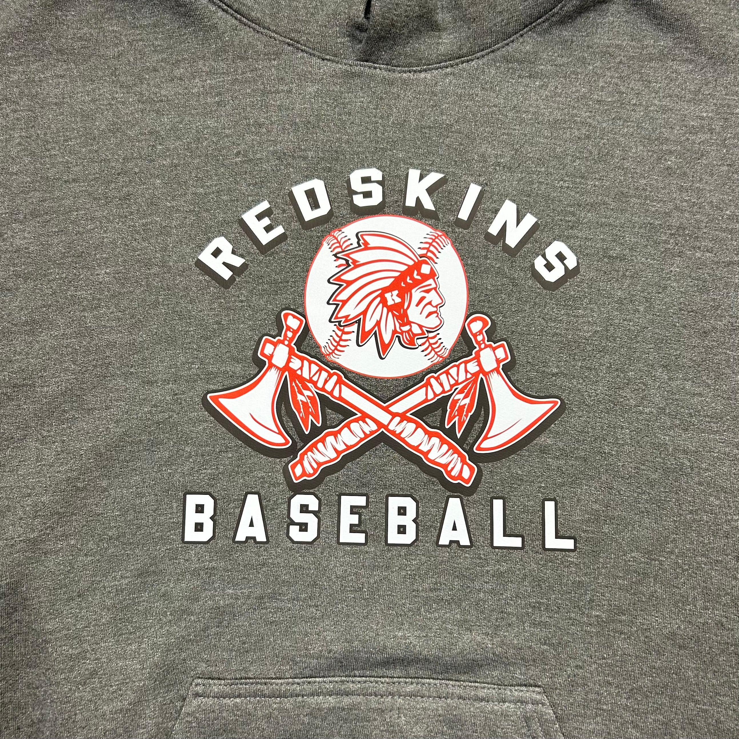 2023 Knox Redskins Baseball Tomahawk T-shirt - Dark Grey - Adult and Y –  Tomahawk Custom