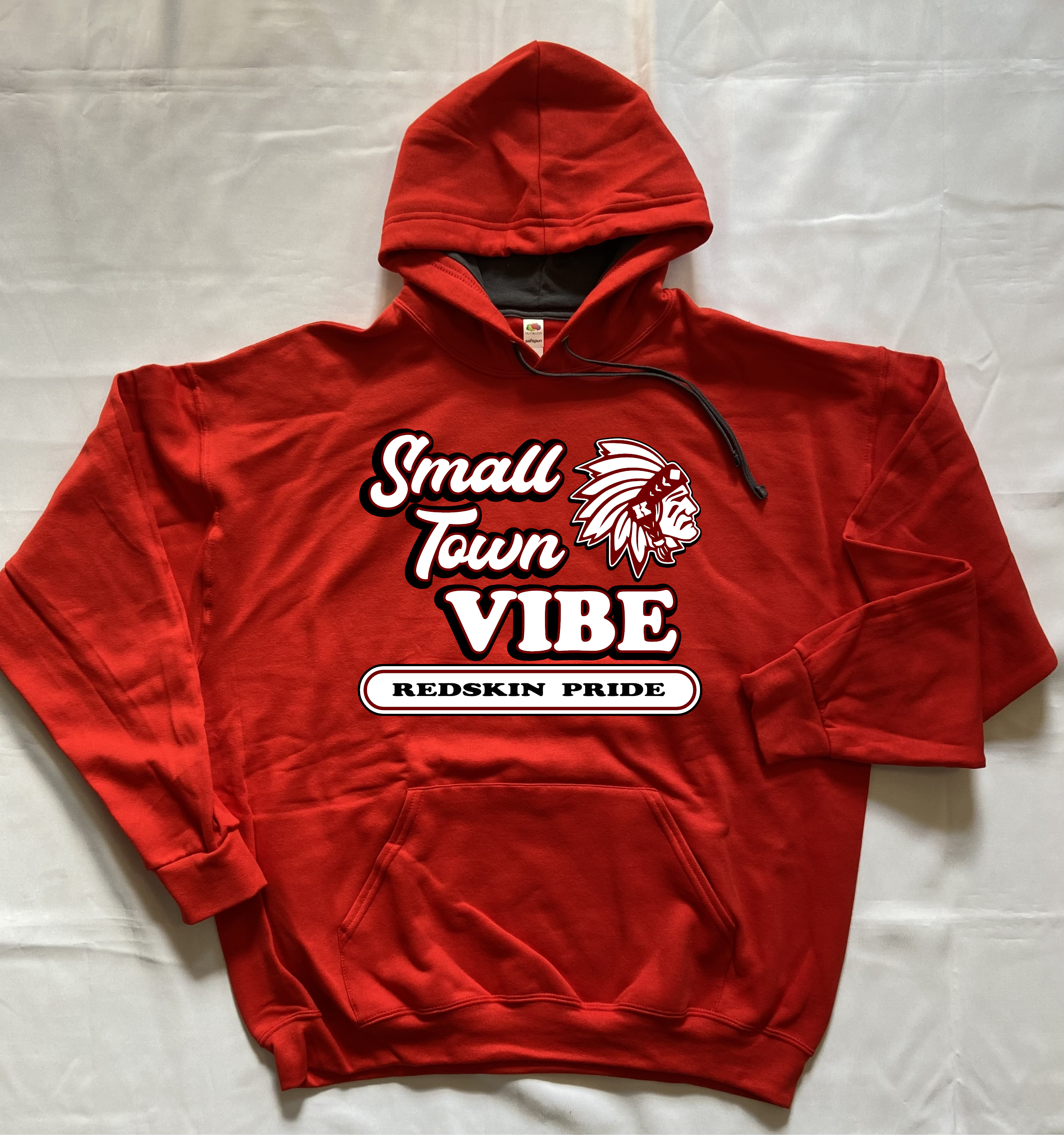 Small Town Vibe Redskin Pride Hoodie - Knox Redskins - Red