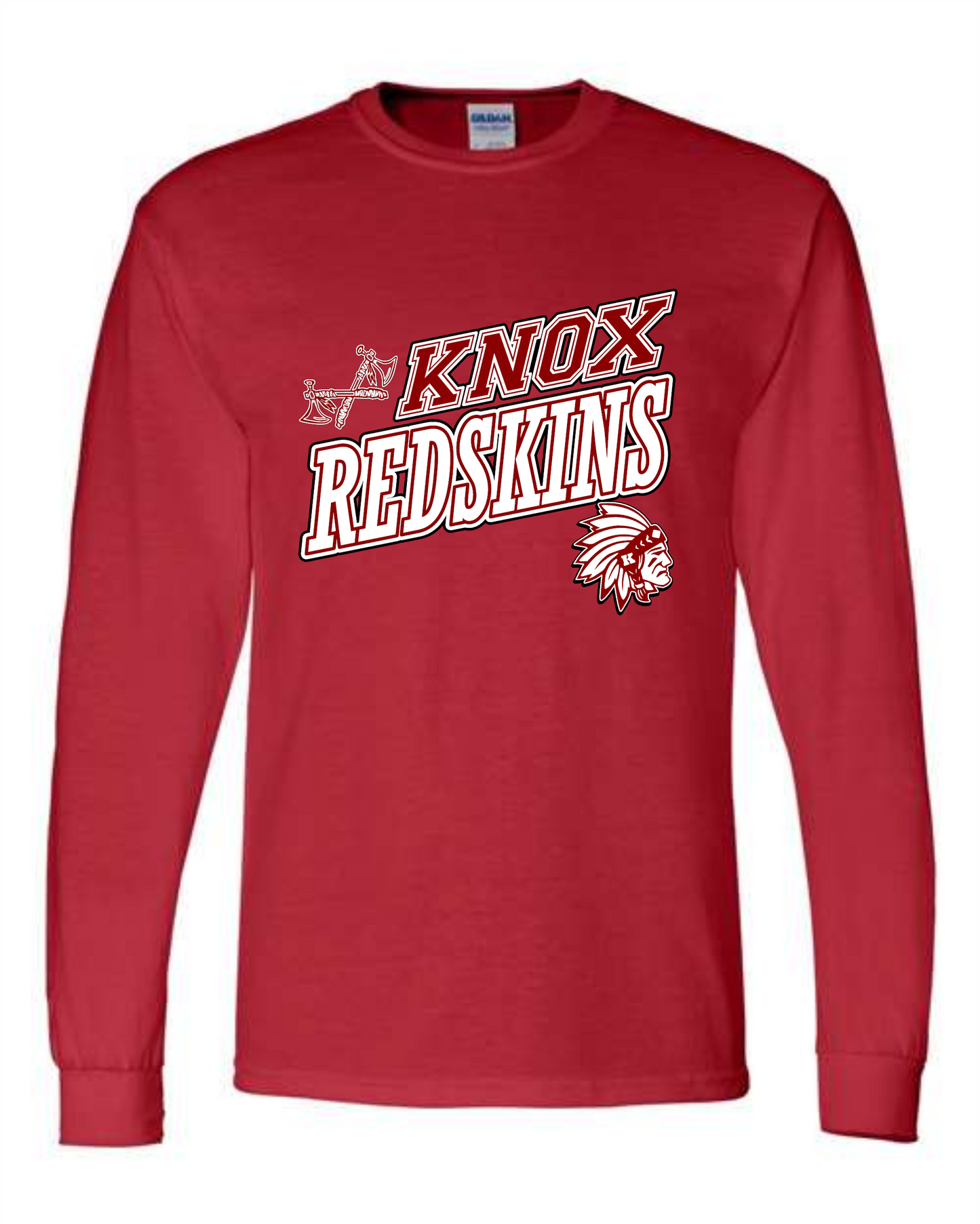 Knox Redskins Long Sleeve T-Shirt - 2 Color Options - Kids Sizes too