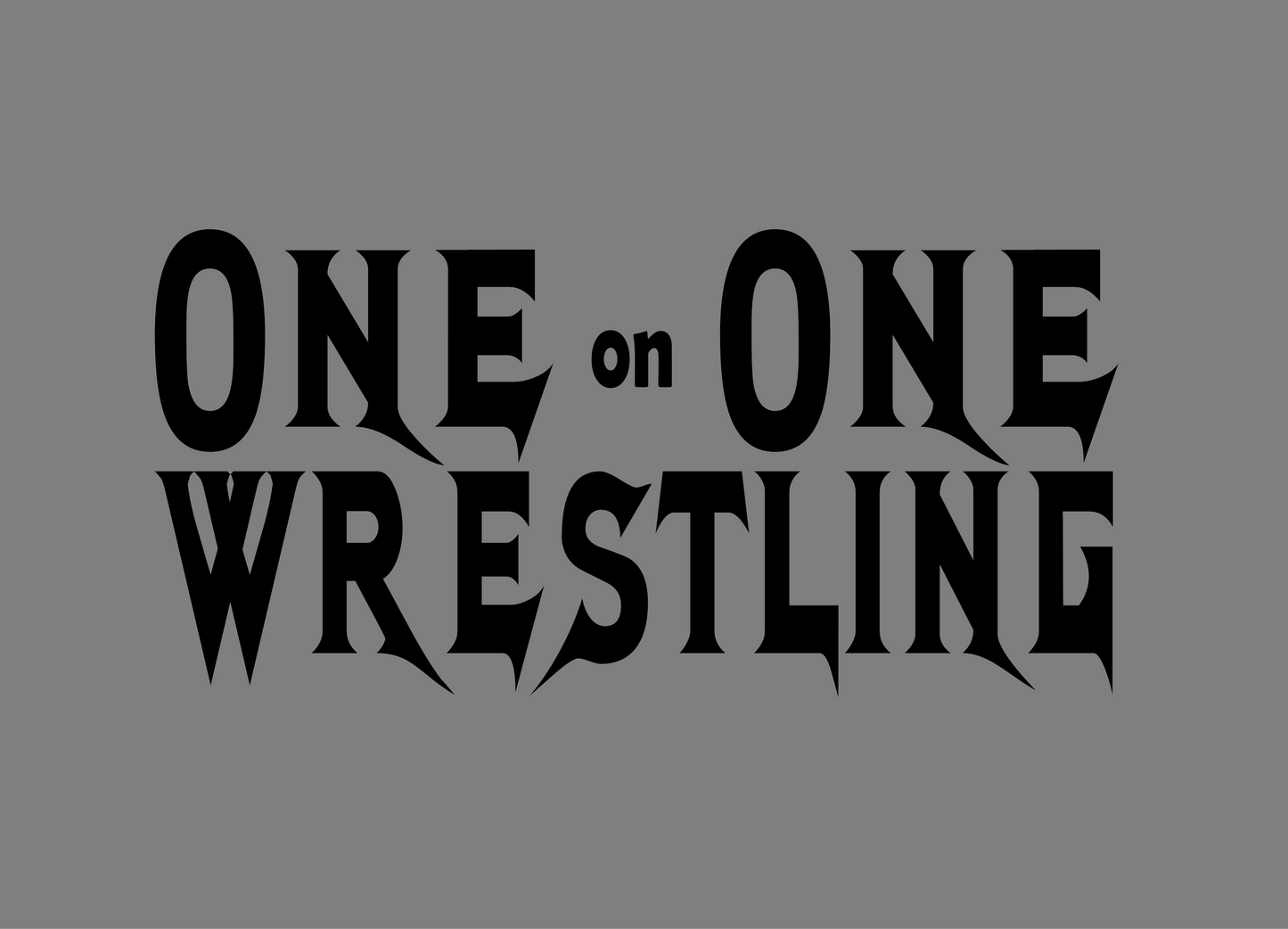 One on One Wrestling Outdoor Vinyl Decal - Any Size or Color - Car Truck Window