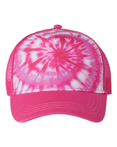 Knox Redskins 3D Patch Tie Dye Trucker Hat - 3 Color Choices - Adjustable OSFA