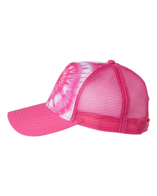 Knox Redskins 3D Patch Tie Dye Trucker Hat - 3 Color Choices - Adjustable OSFA
