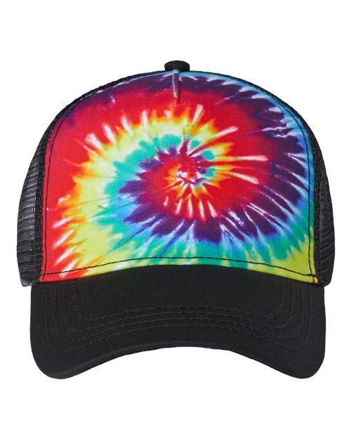 Knox Redskins 3D Patch Tie Dye Trucker Hat - 3 Color Choices - Adjustable OSFA