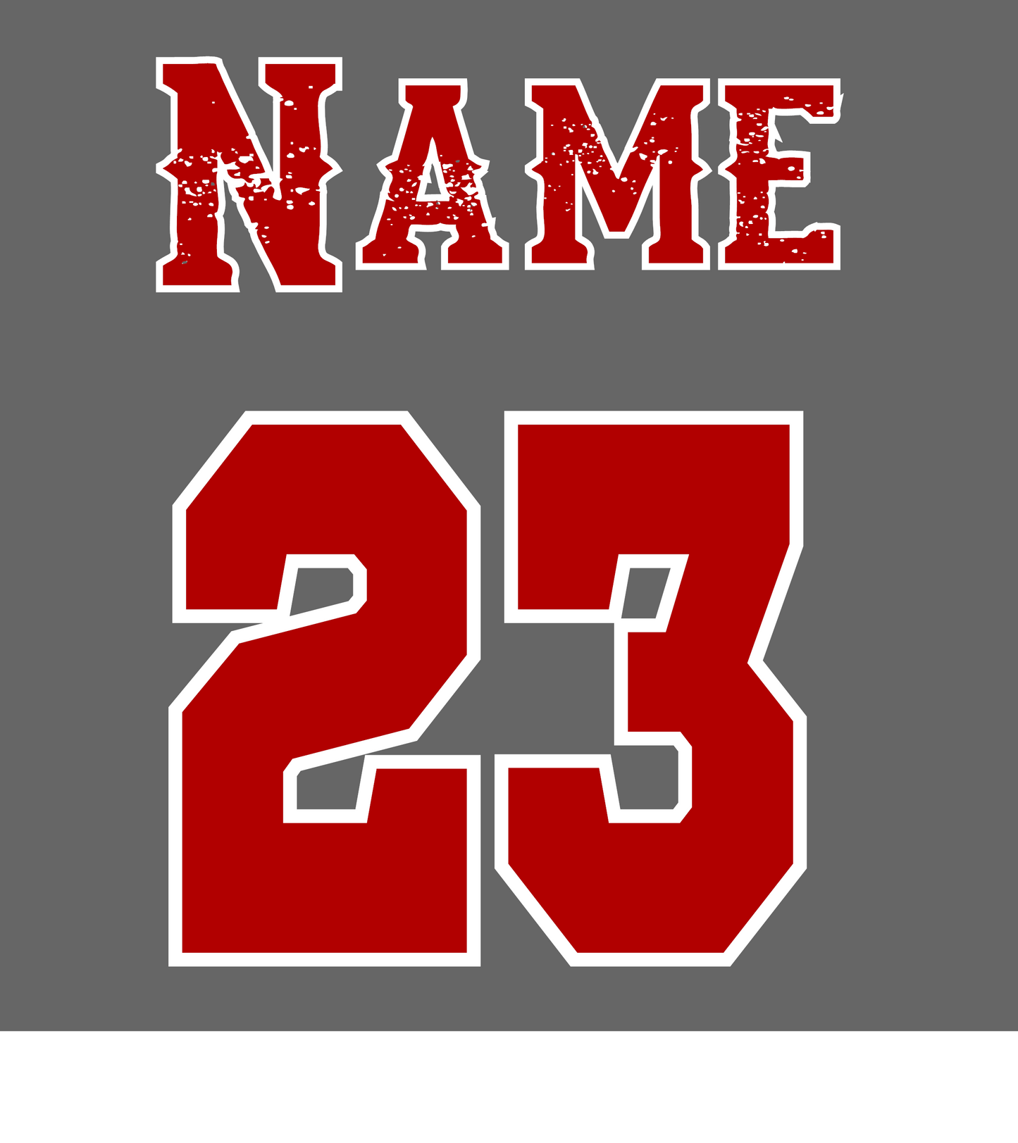 Knox Redskins Youth Football - Dark Grey T-shirt - Name / Number on Back option