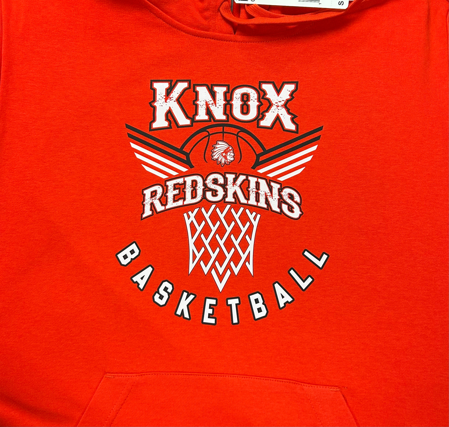Knox Redskins Basketball T-shirt - Red - Adult and Youth Sizes