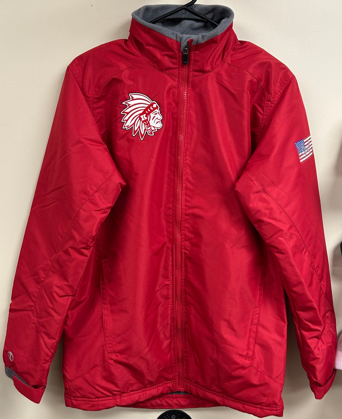 Knox Redskins Embroidered Winter Coat - Red - Insulated - Holloway Brand