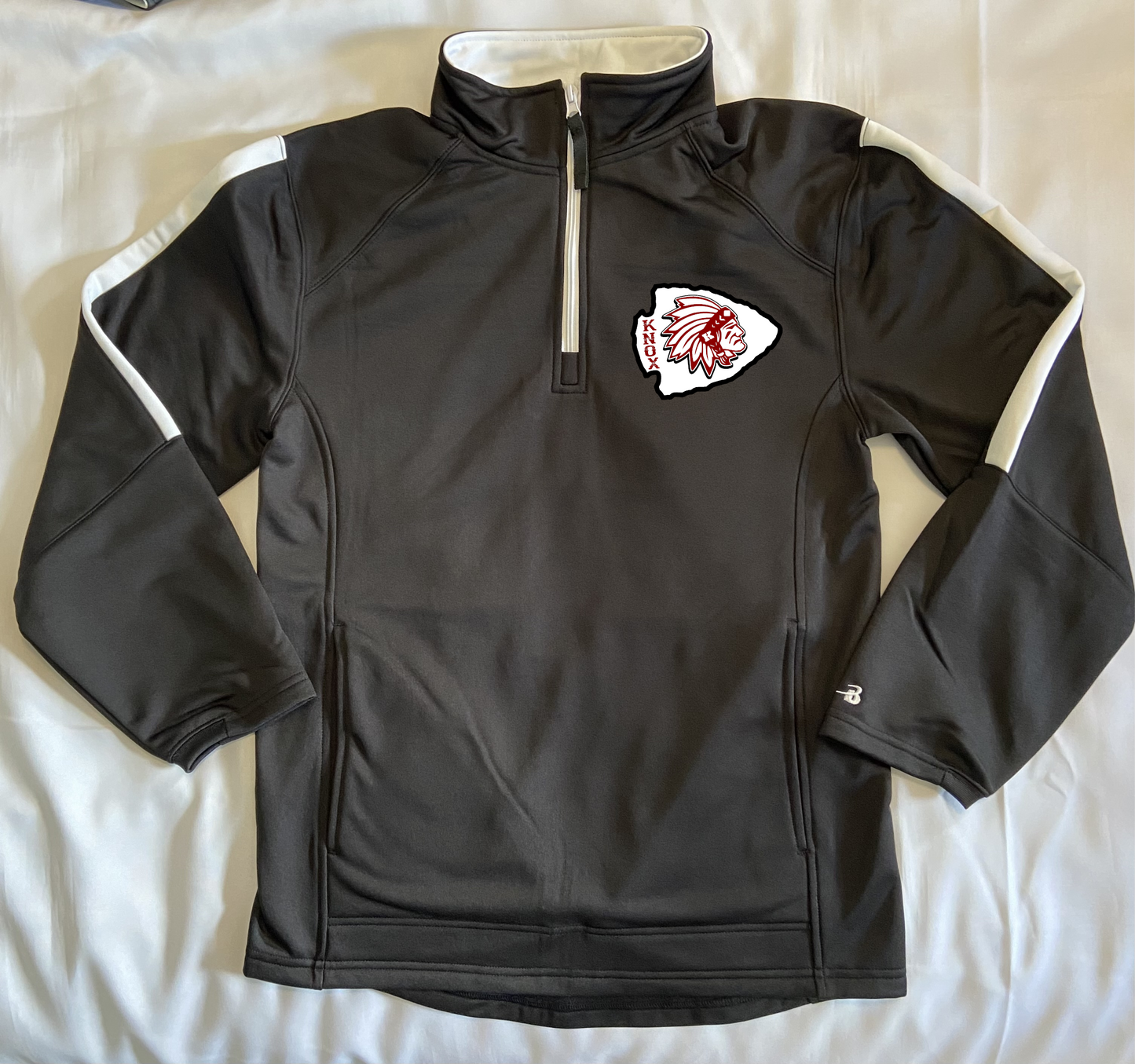 Knox Redskins Fleece Lined 1/4 Zip Pullover - Badger Brand - Limited Sizes/Colors Available