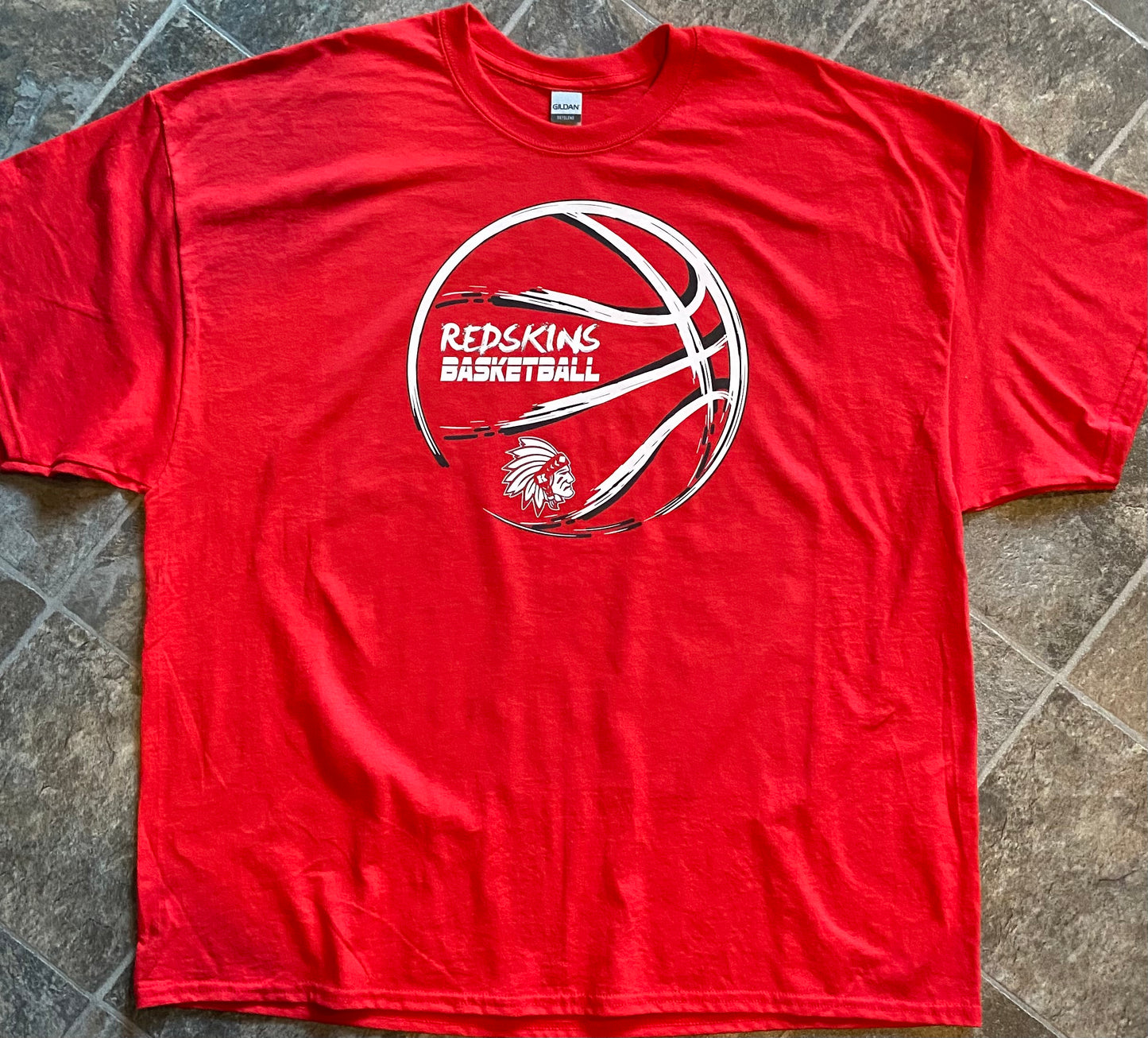 Knox Redskins Basketball Shirt Adult and Youth Sizes - Tomahawk Custom Design