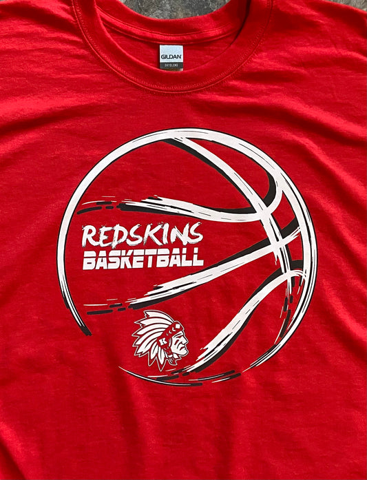 Knox Redskins Basketball Shirt Adult and Youth Sizes - Tomahawk Custom Design