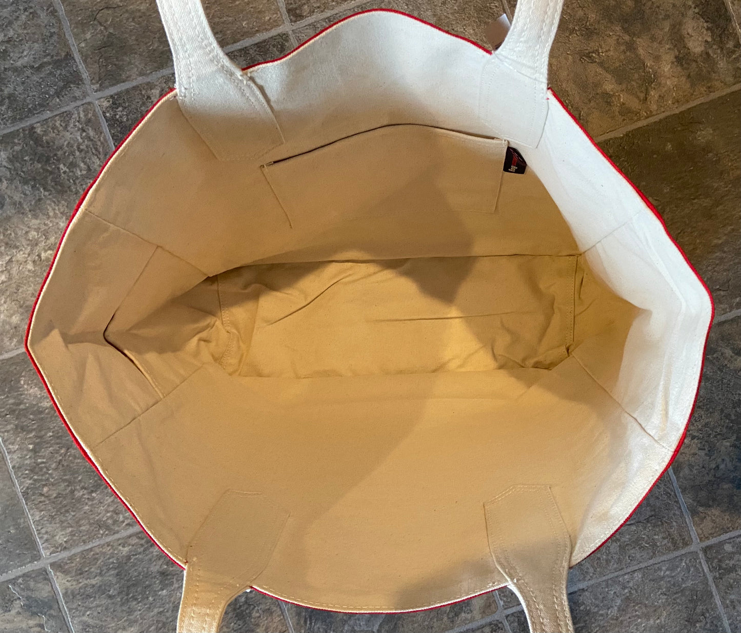 Knox Redskins Large 16" Custom Tote Bag - Water Repellent - Big Pockets - Reversible