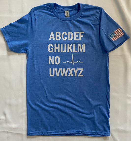 Funny Medical Tee - Alphabet EKG - PQRST - Humerus T-shirt ;)