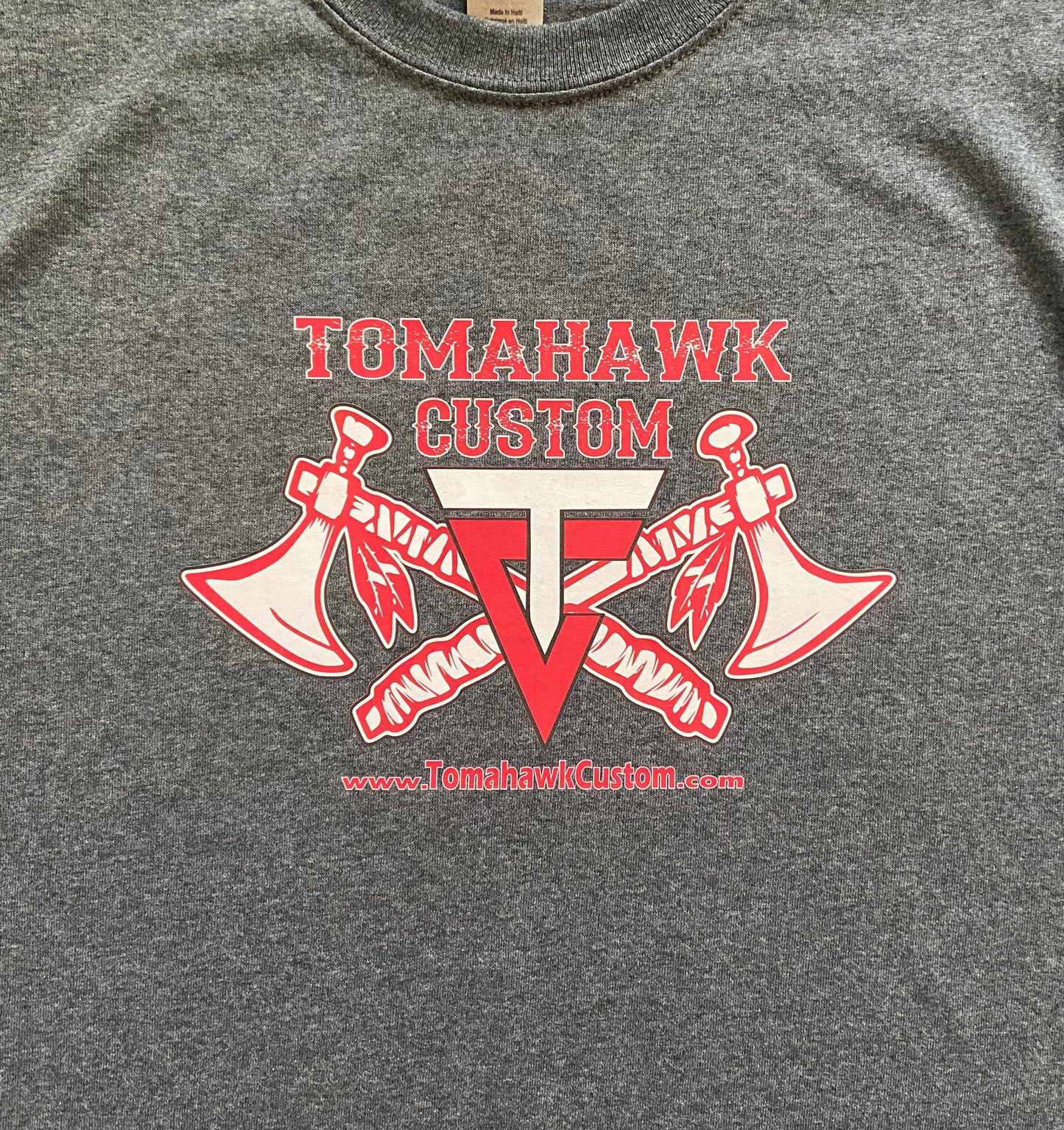 Tomahawk Custom Company Logo T-Shirt - Tomahawk Blue, Black, or Dark Grey