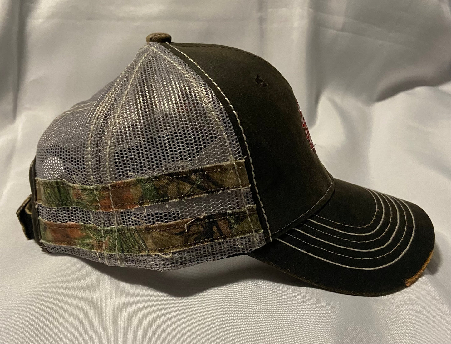 Knox Redskins Embroidered Hat - Frayed Camo Stripes - Adjustable