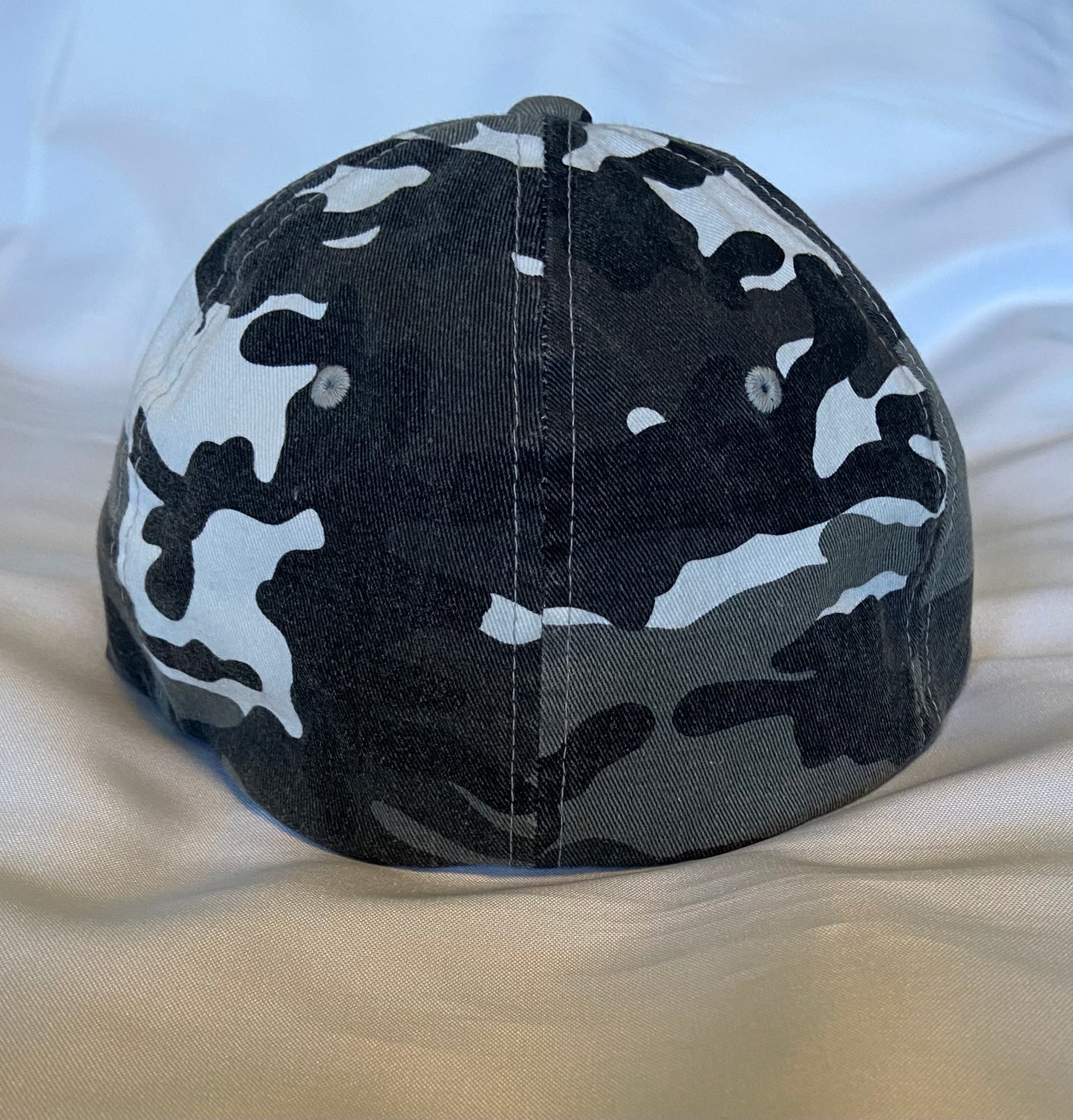 Knox Redskins 3D FlexFit Camo Hat - Fitted S/M Grey Camouflage Cap