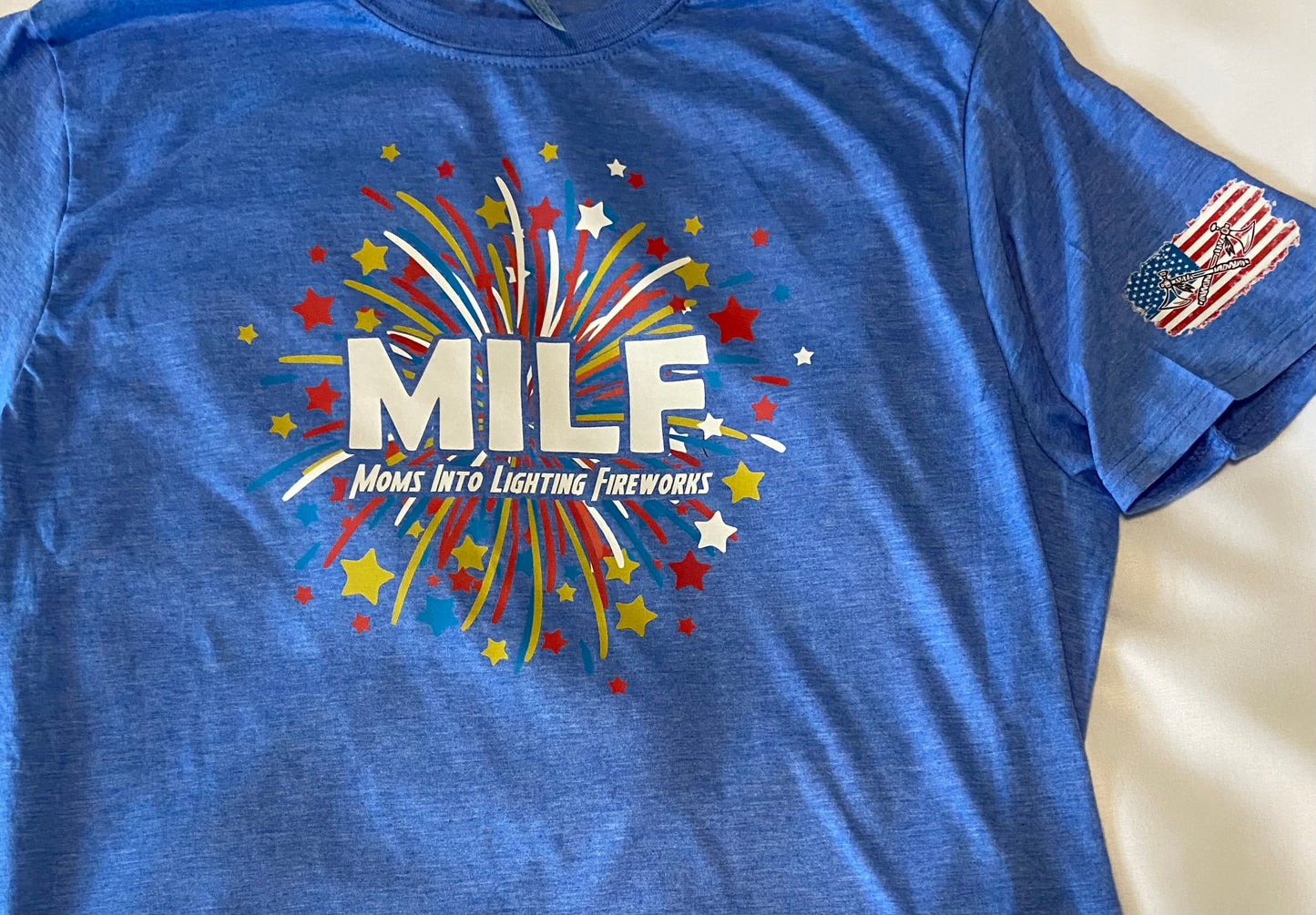 Funny Tee - MILF - Moms Into Lighting Fireworks - 4th of July Independence Day