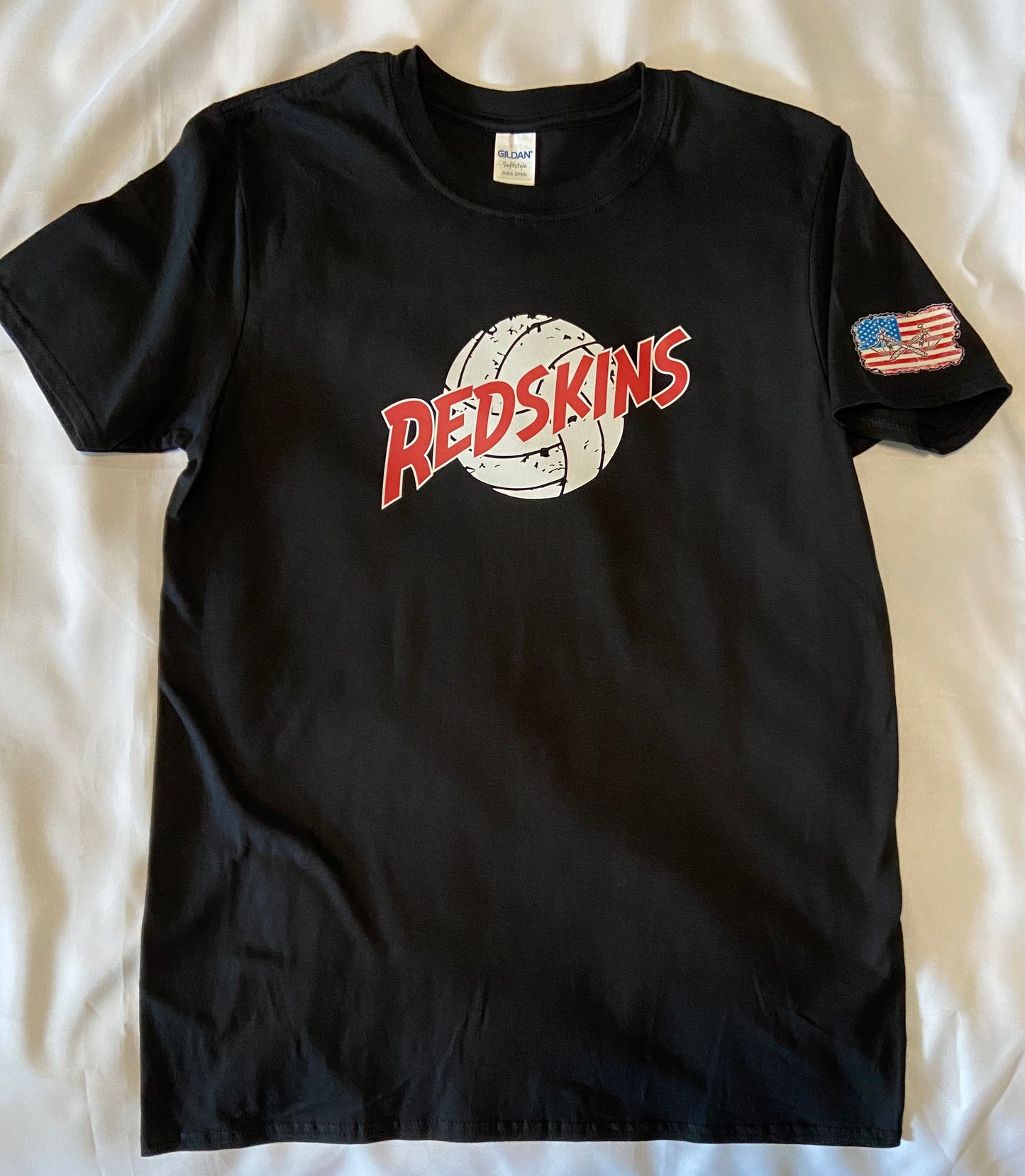Knox Redskins VOLLEYBALL Logo T-shirt - Black - Adult and Youth Sizes