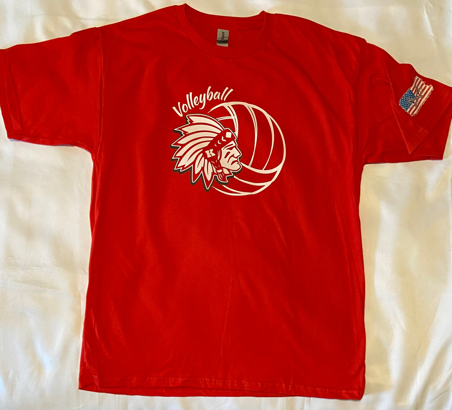 Knox Redskins VOLLEYBALL T-shirt - Red - Adult and Youth Sizes