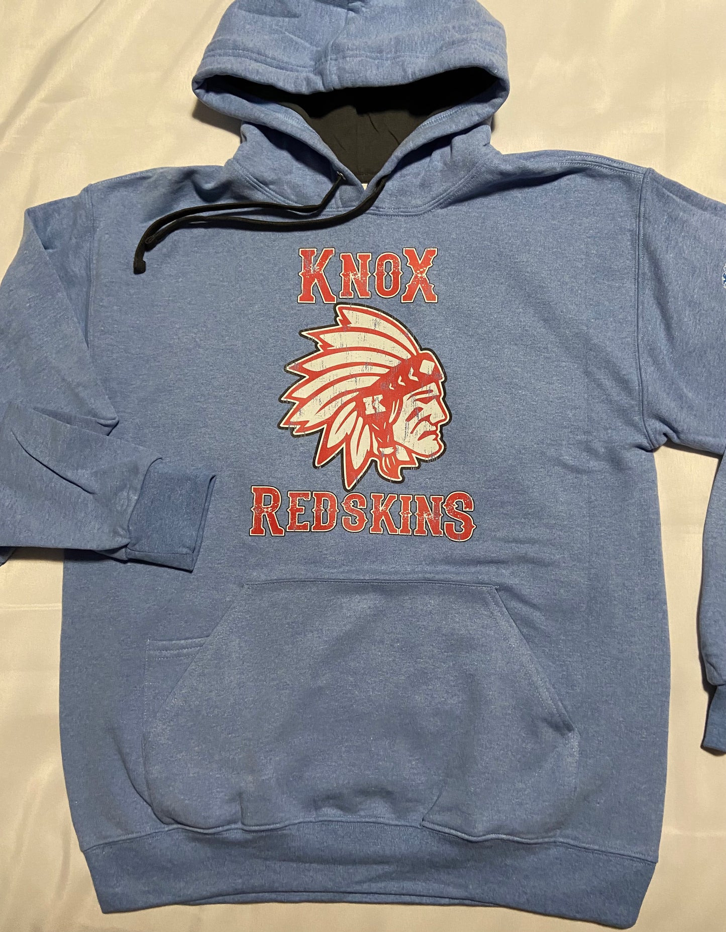 Knox Redskins Hoodie - 4 Color Options - Add Name to Back