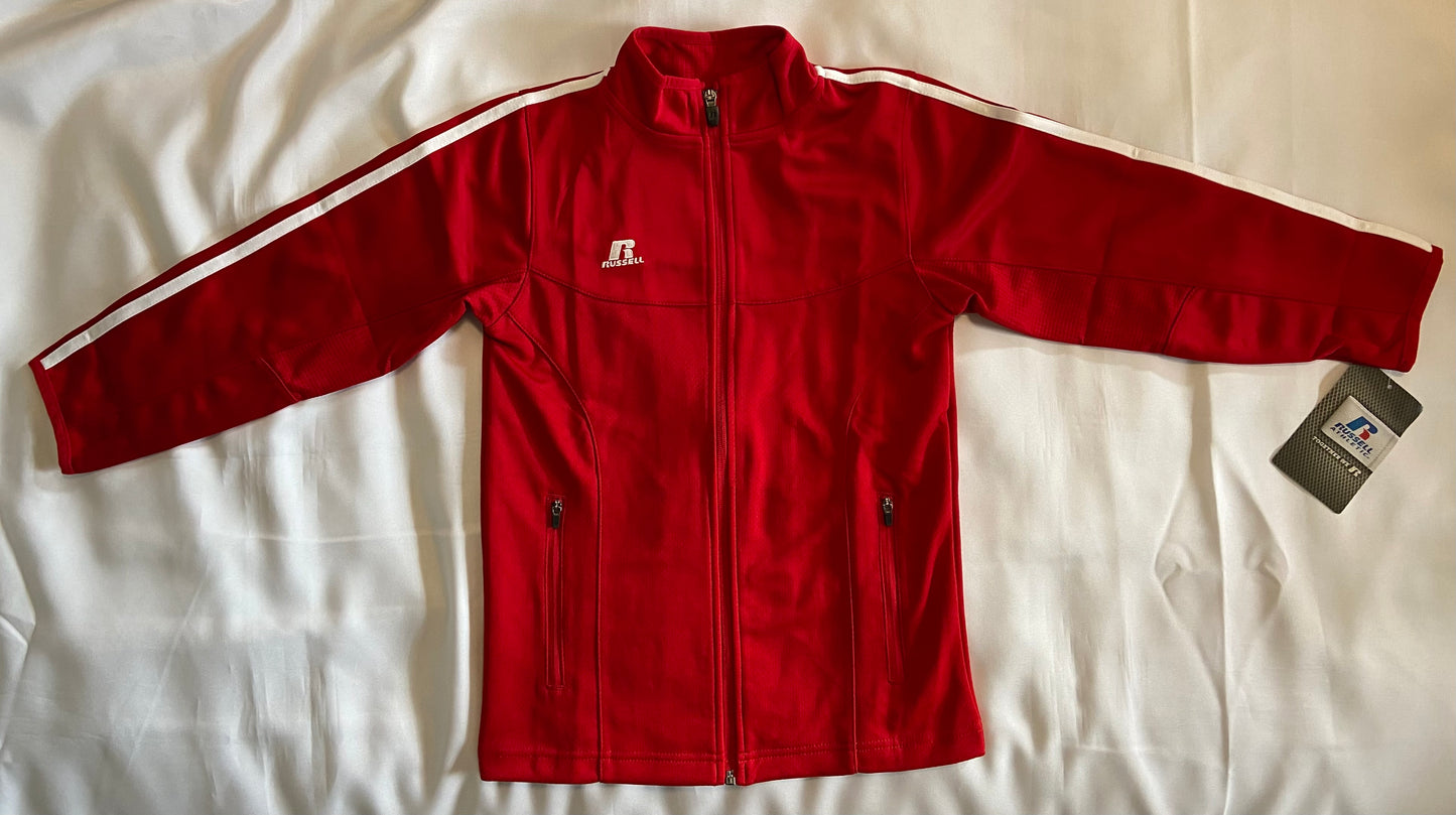 Russell Athletic Brand Full Zip Youth Jacket - Red - Print or Blank - Limited Sizes Available