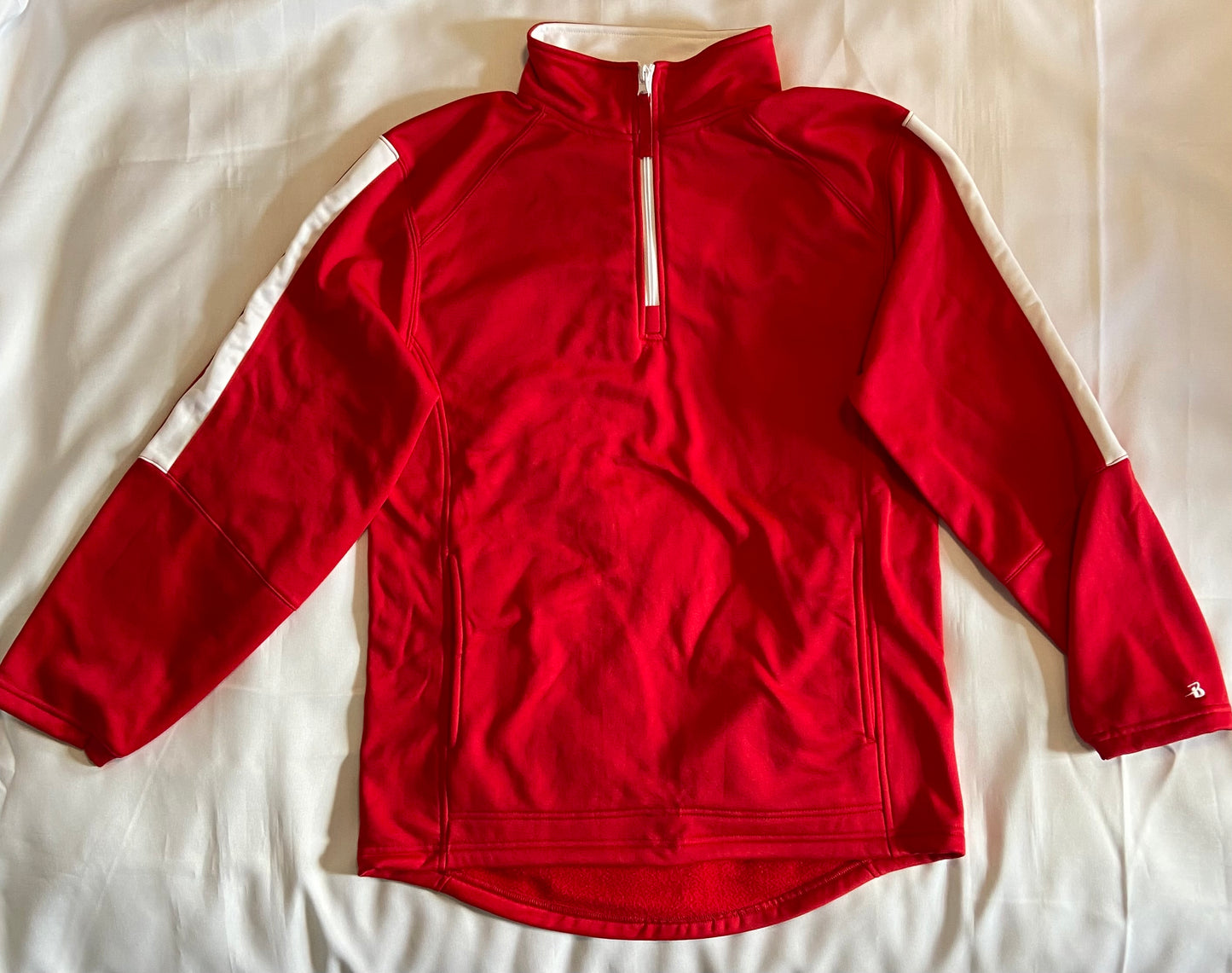 Knox Redskins Fleece Lined Red 1/4 Zip Pullover - Badger Brand - Limited Sizes Available