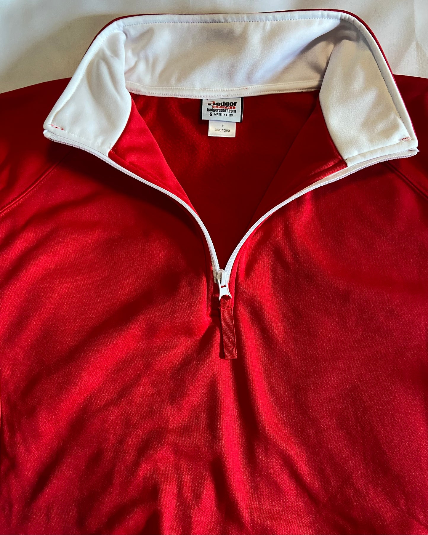 Knox Redskins Fleece Lined Red 1/4 Zip Pullover - Badger Brand - Limited Sizes Available