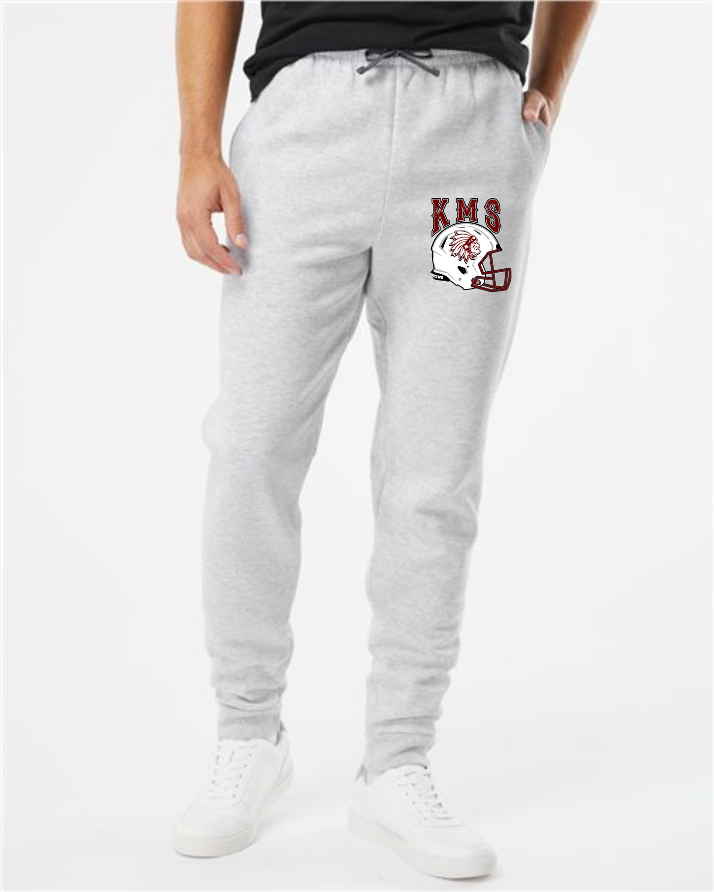 KMS Redskins FOOTBALL Team Joggers - 2 Color Choices - Add Your Name