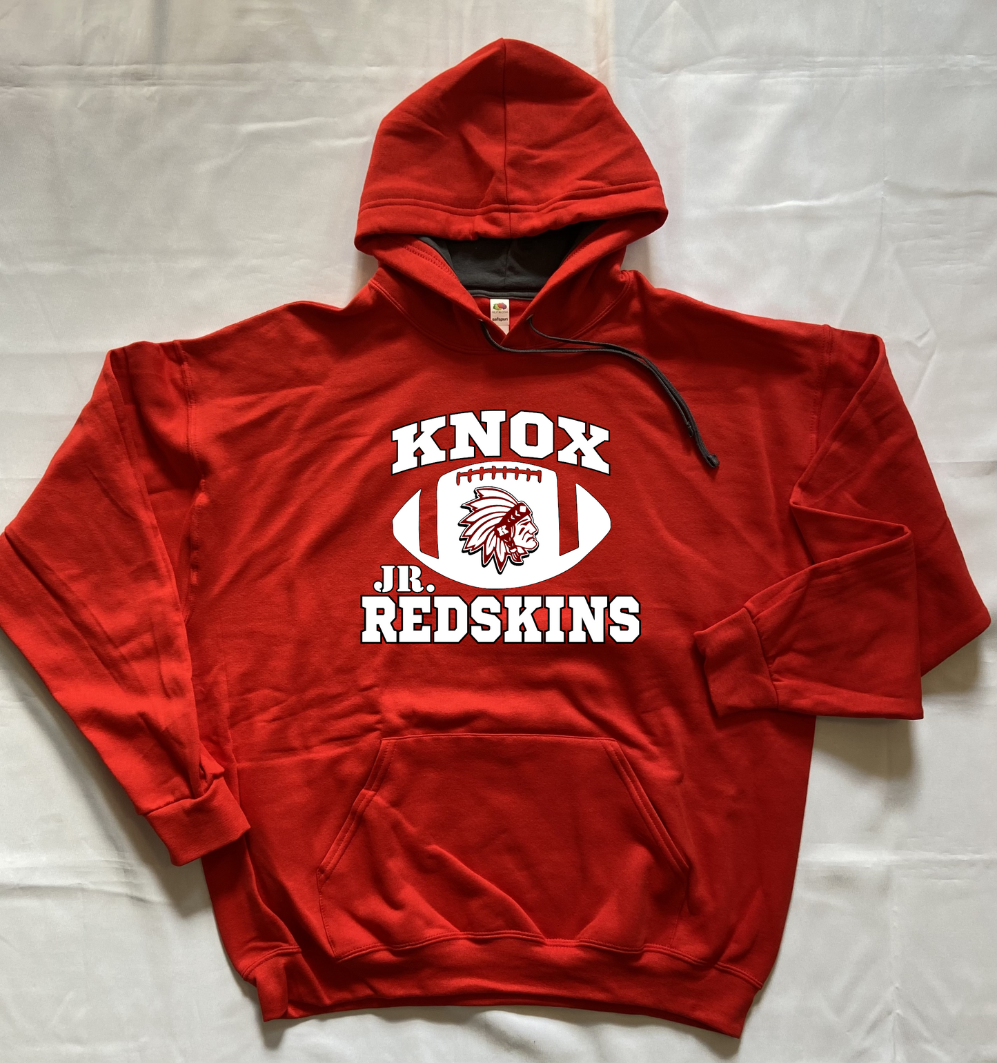Knox Jr Redskins Football Hoodie - Red - Adult and Youth Sizes