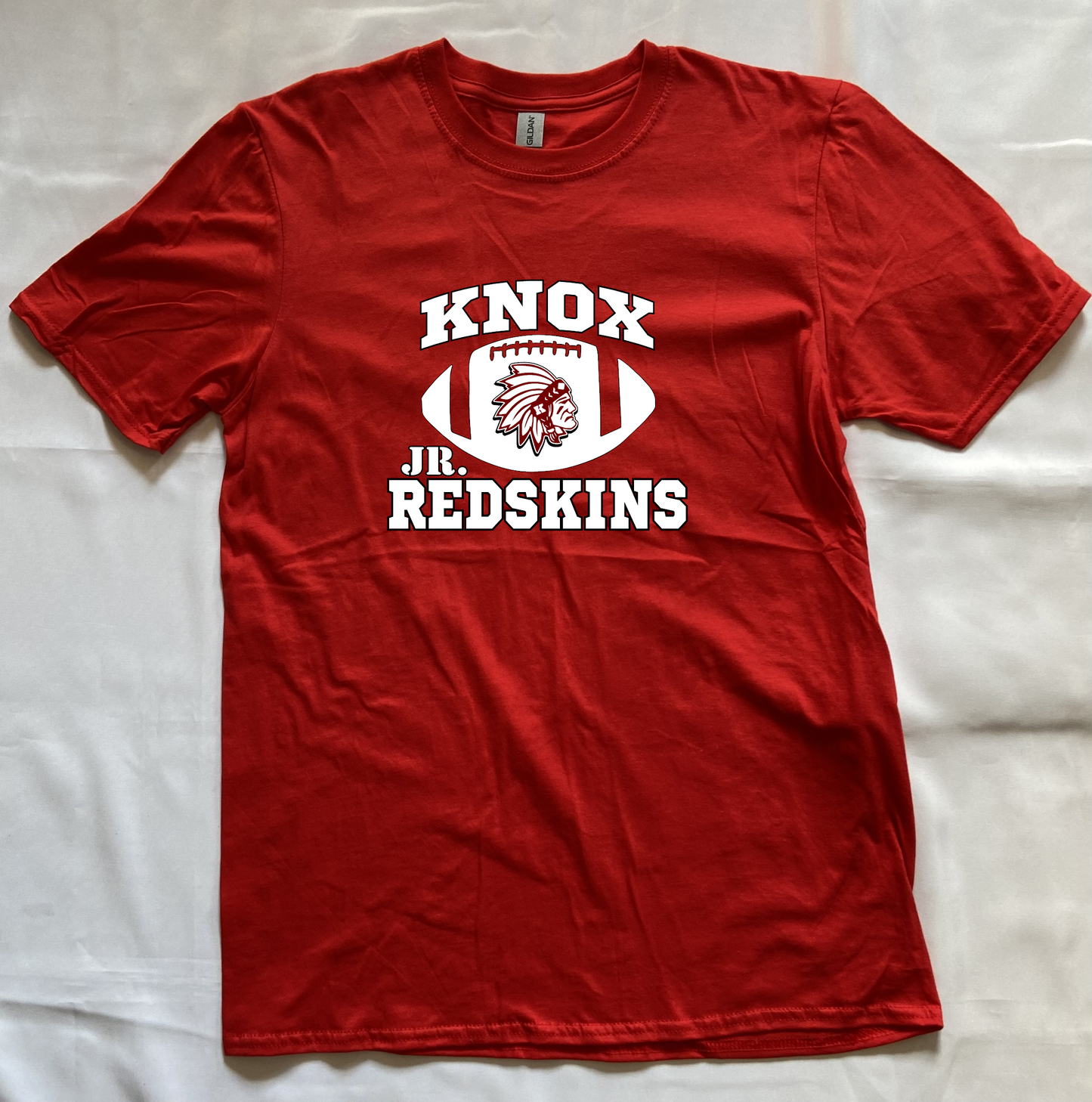 Knox Jr. Redskins Football T-shirt - Red - Adult and Youth Sizes