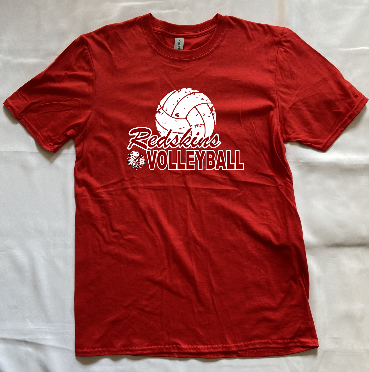 Knox Redskins VOLLEYBALL Team T-shirt - Red - Adult and Youth Sizes