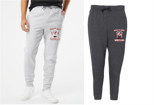 One on One Wrestling Team Joggers / Sweatpants with Pockets - 2 Color Choices