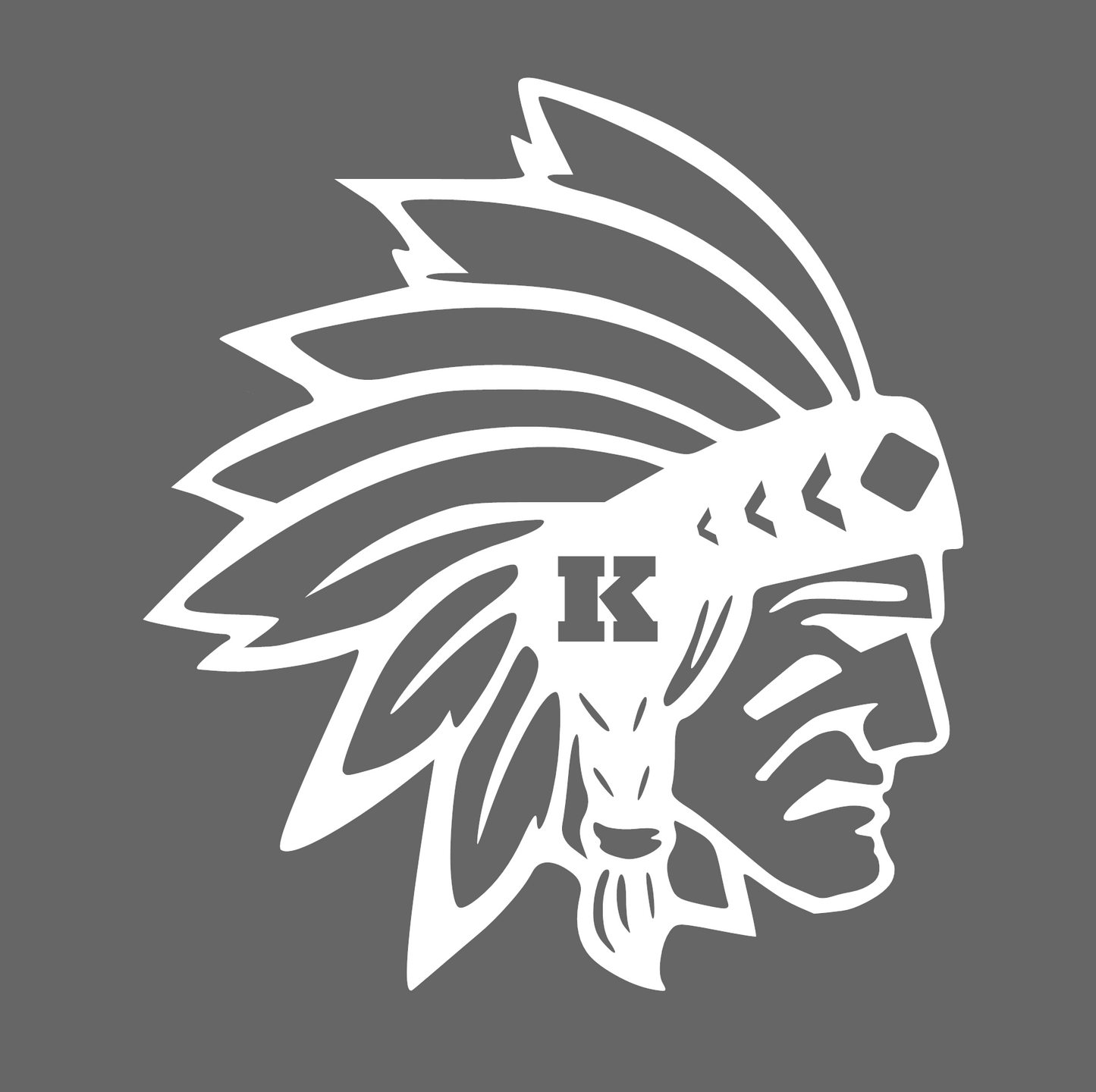 Knox Redskins Outdoor Vinyl Decal 5" or 10" Car Truck Window Decal